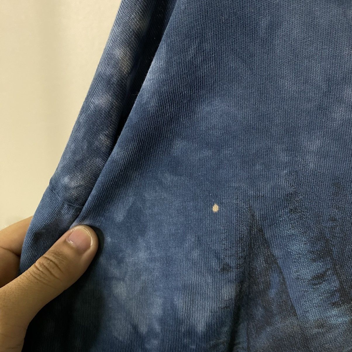 Vintage 1990s Wolf Habitat Tie Dye Liquid Blue Style Tee Size US XL / EU 56 / 4 - 5 Thumbnail