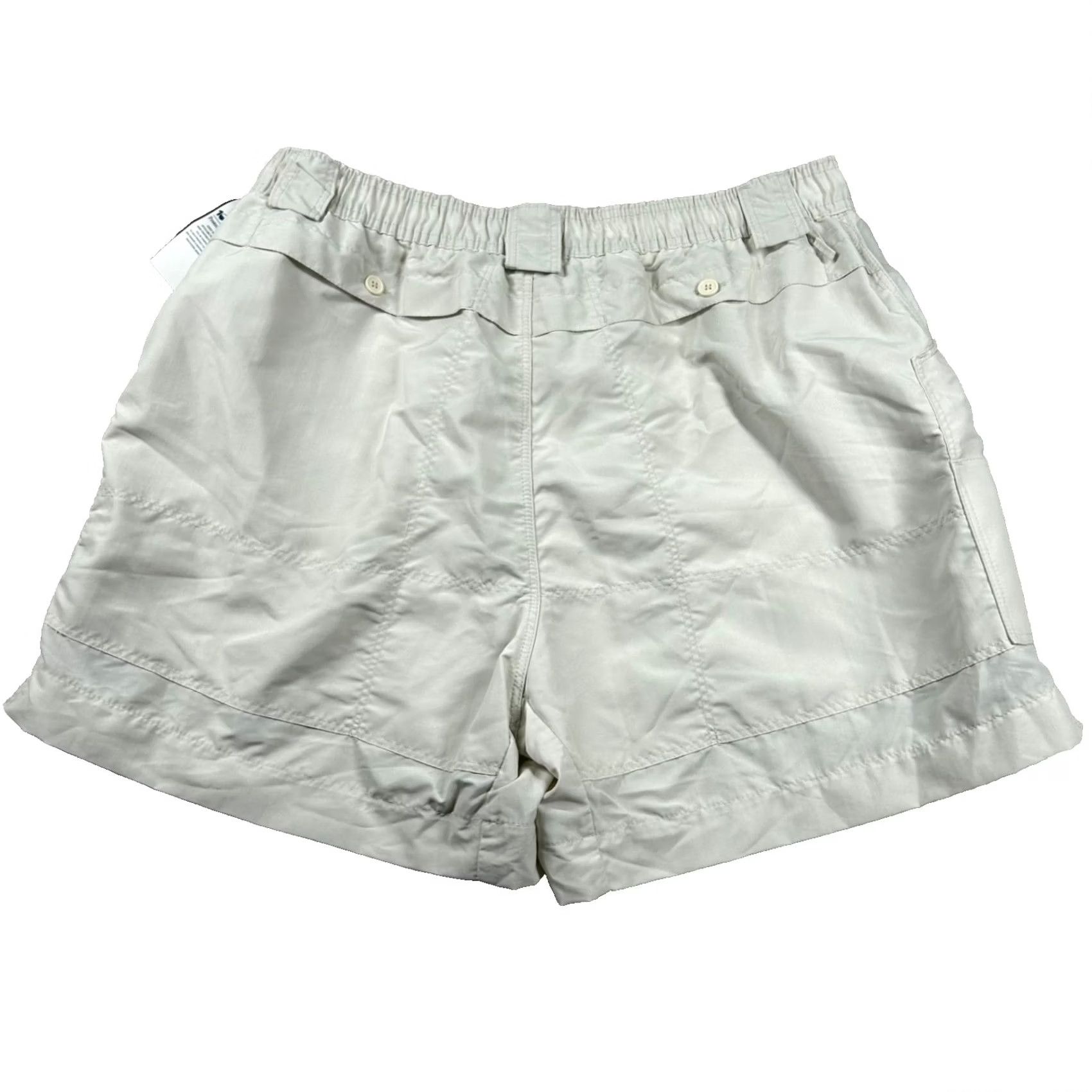 Vintage VINTAGE AFTCO Mens 42 Nylon 6" High Rise Fishing Cargo Shorts Ivory Beach Outdoor 90s Mens Size US 42 / EU 58 - 2 Thumbnail