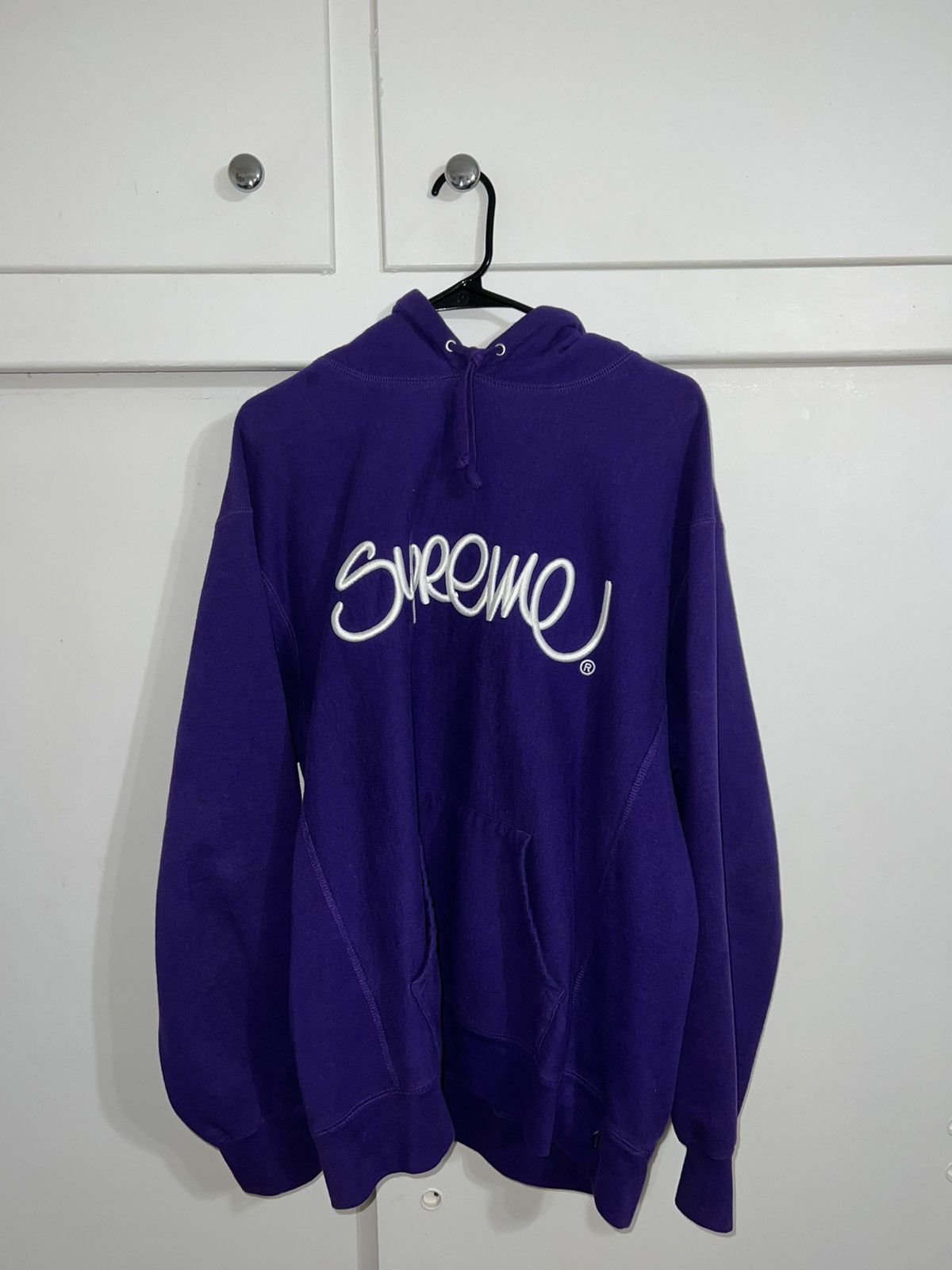 Supreme Supreme Raised Handstyle Hoodie Size US L / EU 52-54 / 3 - 3 Thumbnail