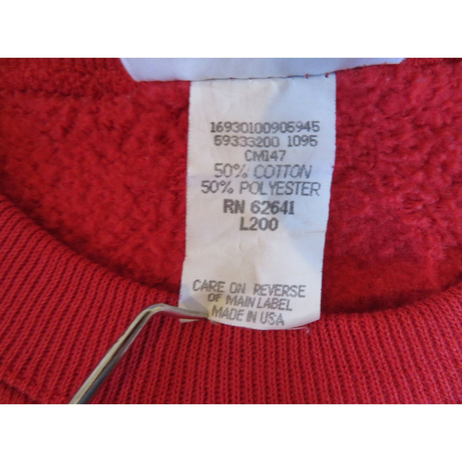 Lee Chicago Bulls Sweatshirt, Lee Sport NBA, Red (Youth L) 90s Size US L / EU 52-54 / 3 - 4 Thumbnail