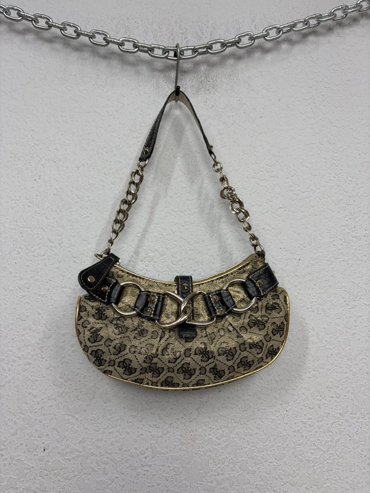 Guess Archive Guess Gold Metal y2k Baguette Shoulder Mini Bag Size ONE SIZE - 10 Thumbnail