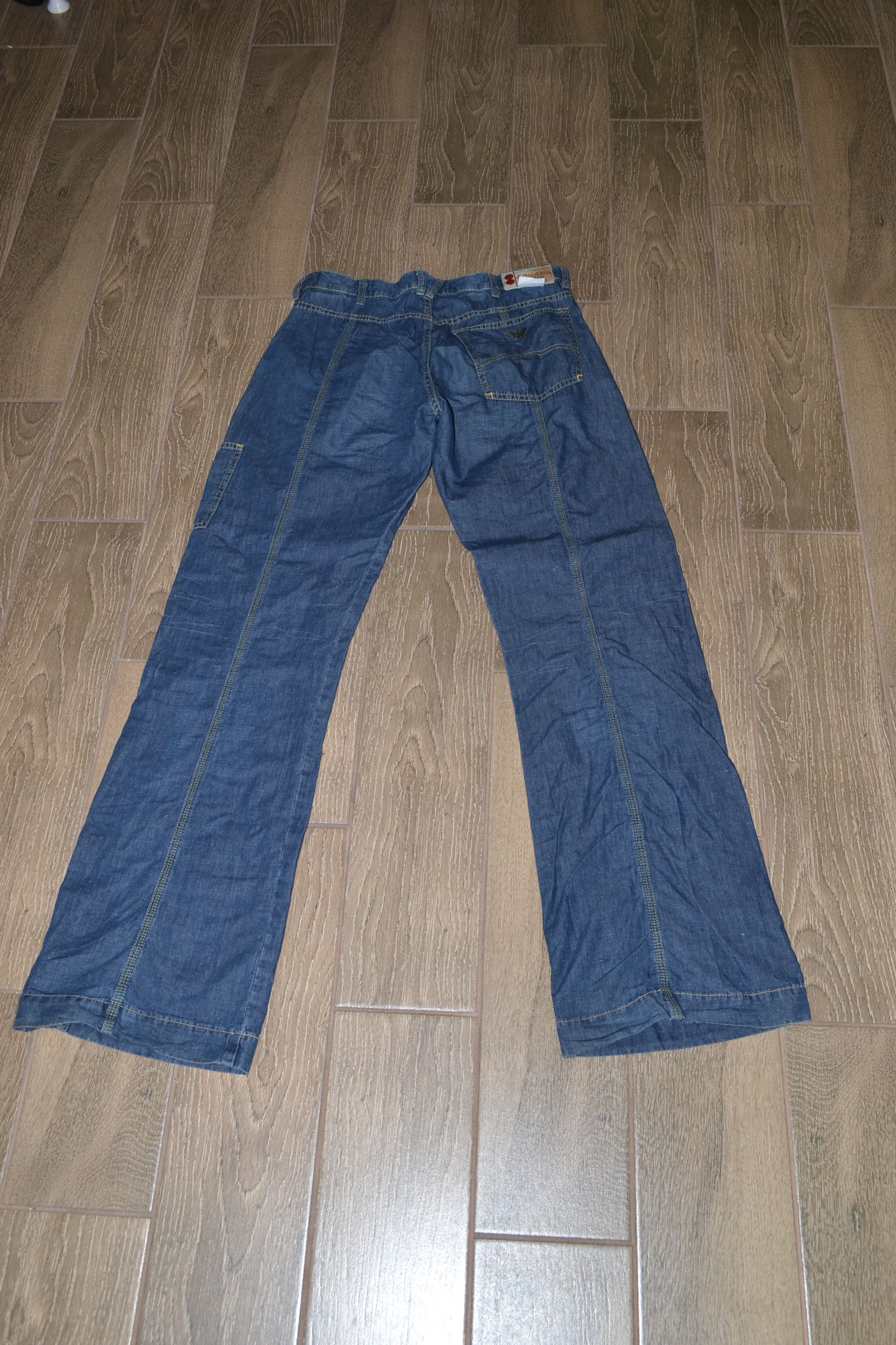 Armani Vintage Armani Jeans Y2K Wide Leg Baggy Pants | 90s Size 30" / US 8 / IT 44 - 7 Thumbnail