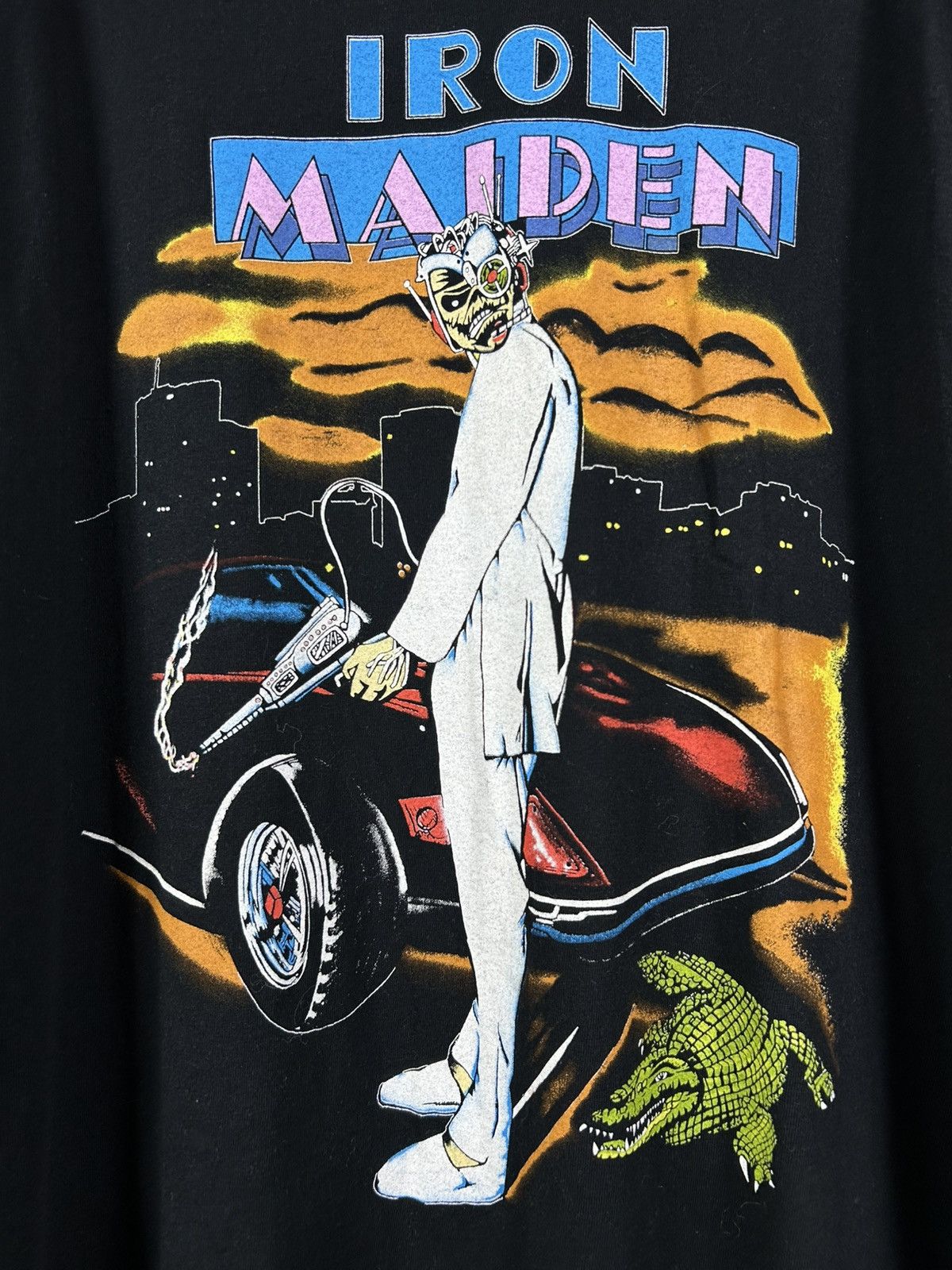 Band Tees Vintage Style Iron Maiden Vice is Nice Band T-Shirt Size L Size US L / EU 52-54 / 3 - 5 Thumbnail