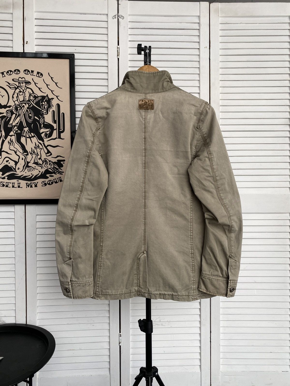 Diesel × Vintage Vintage Diesel Workwear Blazer Jacket Faded Khaki Military Size US S / EU 44-46 / 1 - 10 Thumbnail