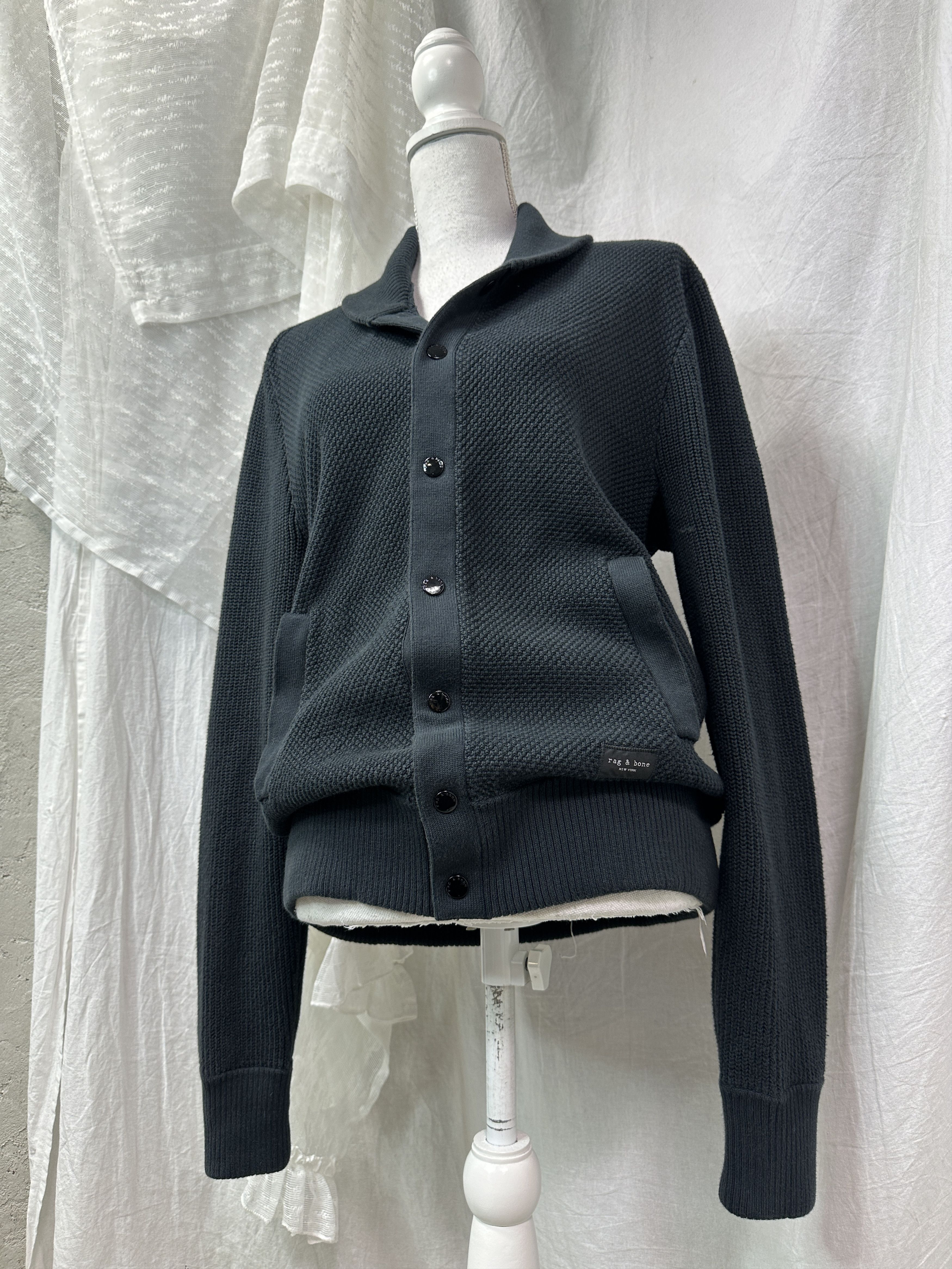 Rag & Bone Vintage Streetwear Rag & Bone Buttoned Cardigan Y2K Size US S / EU 44-46 / 1 - 1 Thumbnail