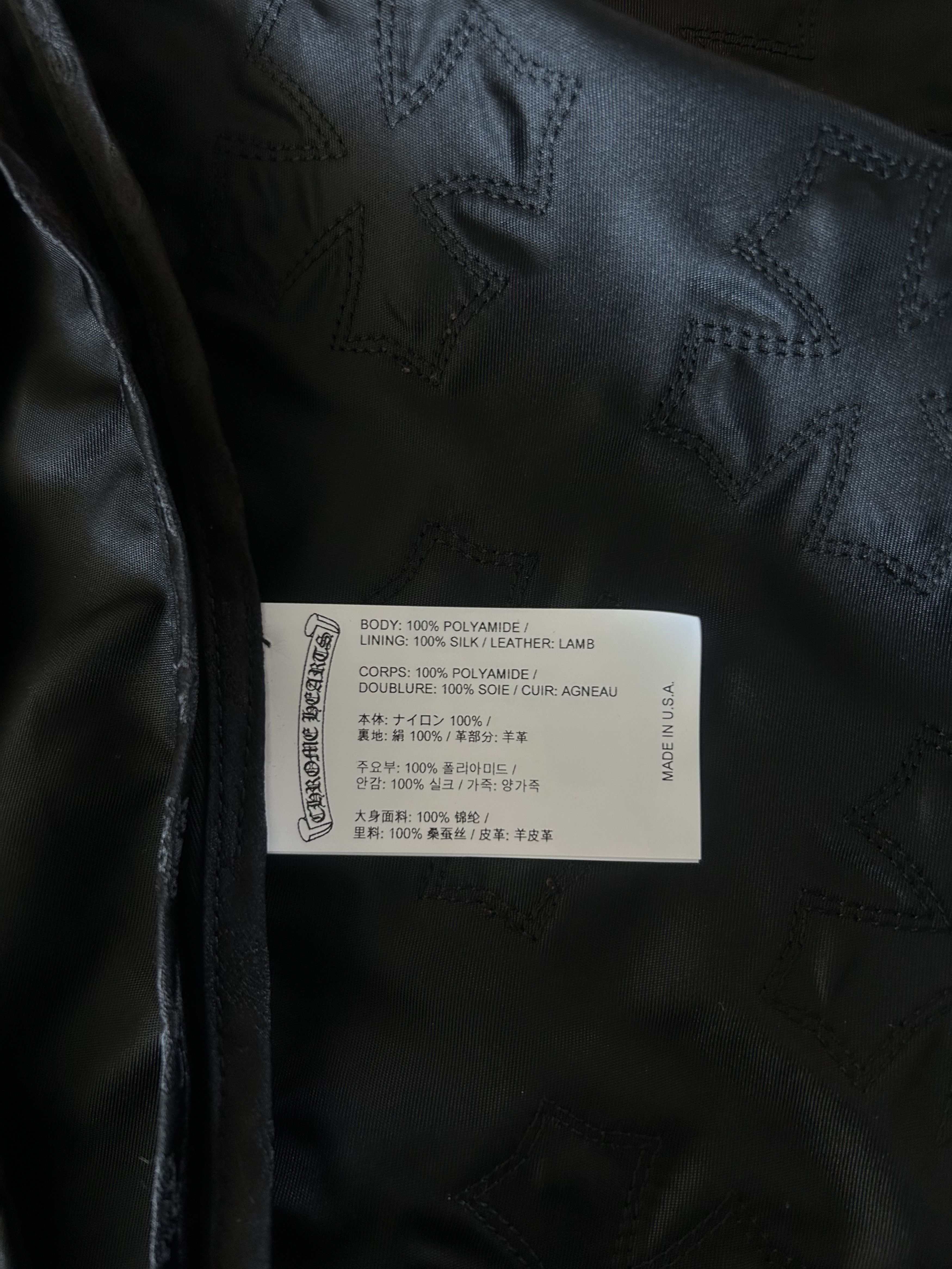 Chrome Hearts Chrome Hearts Black Nylon Cross Patch Parka Jacket Size US XL / EU 56 / 4 - 4 Thumbnail
