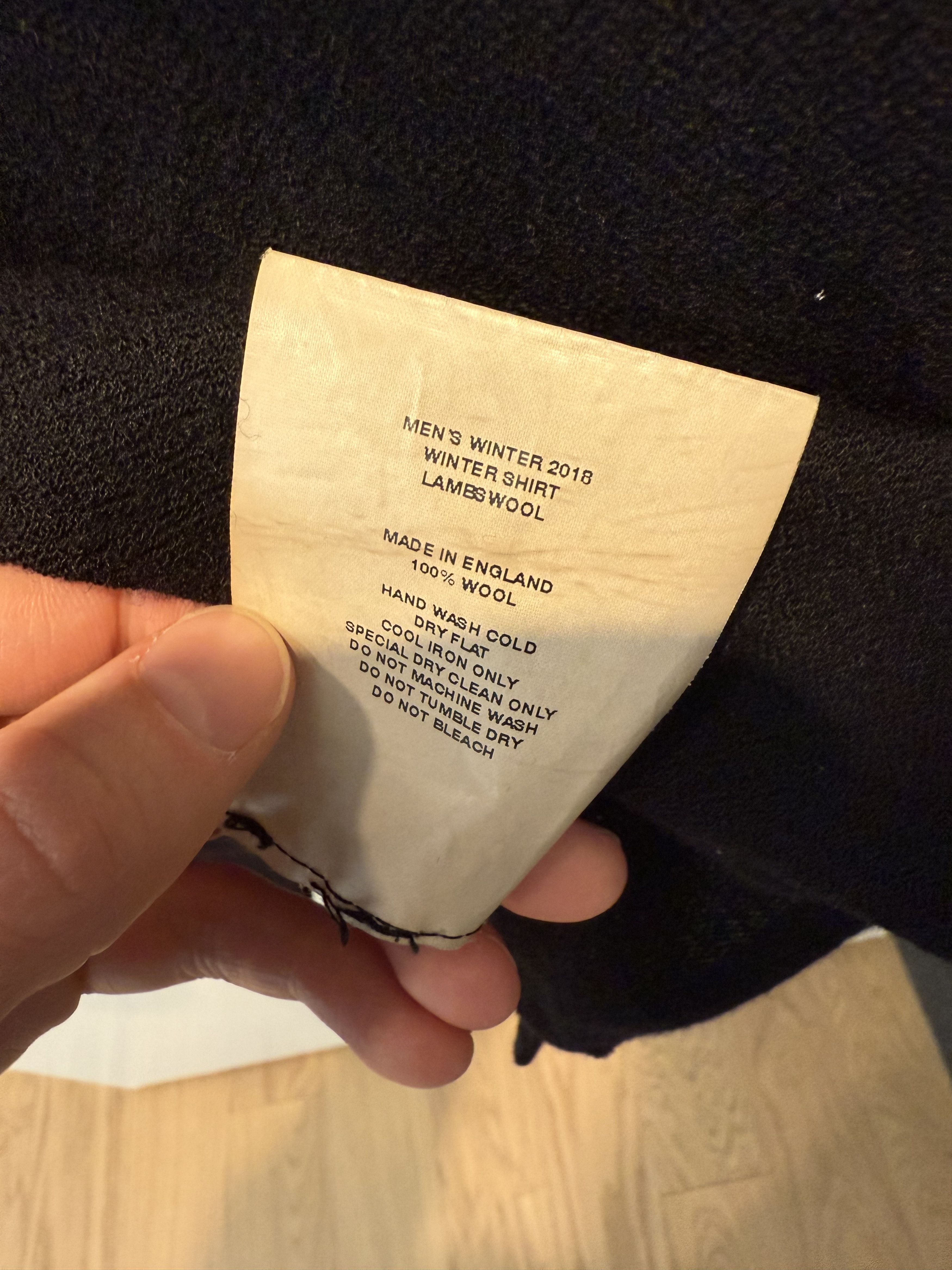 P.R. Patterson AW18 Virgin Wool Shirt Size US S / EU 44-46 / 1 - 6 Thumbnail