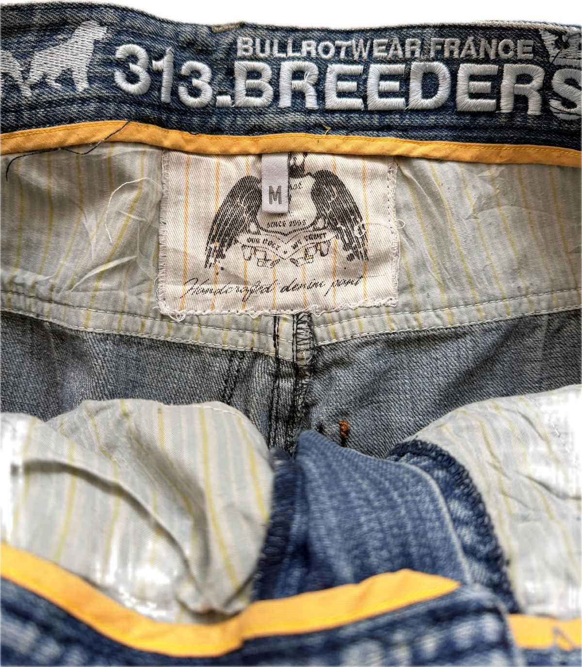 Other Vintage Bullrot Spelled Out Embossed Jeans Size US 33 - 7 Thumbnail