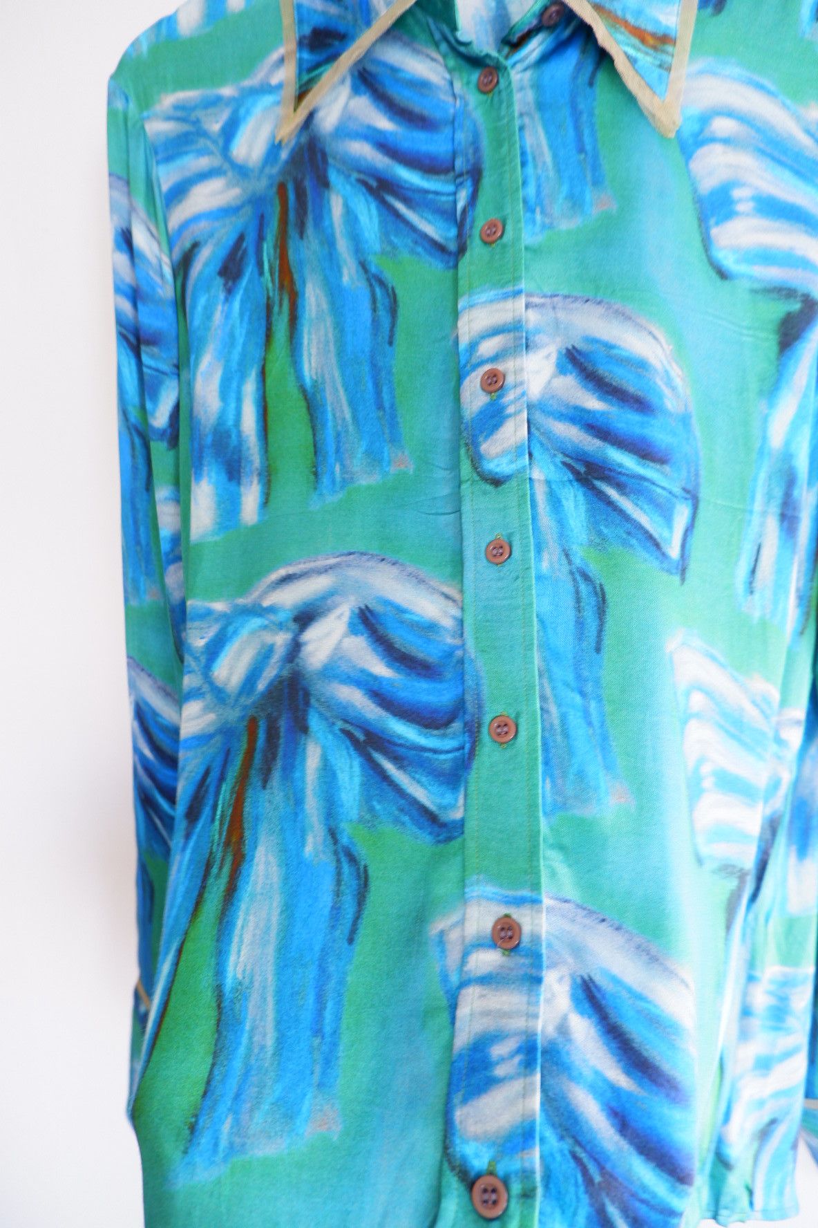 Acne Studios ACNE STUDIOS Bow Printed Silk Blouse Size M / US 6-8 / IT 42-44 - 4 Thumbnail