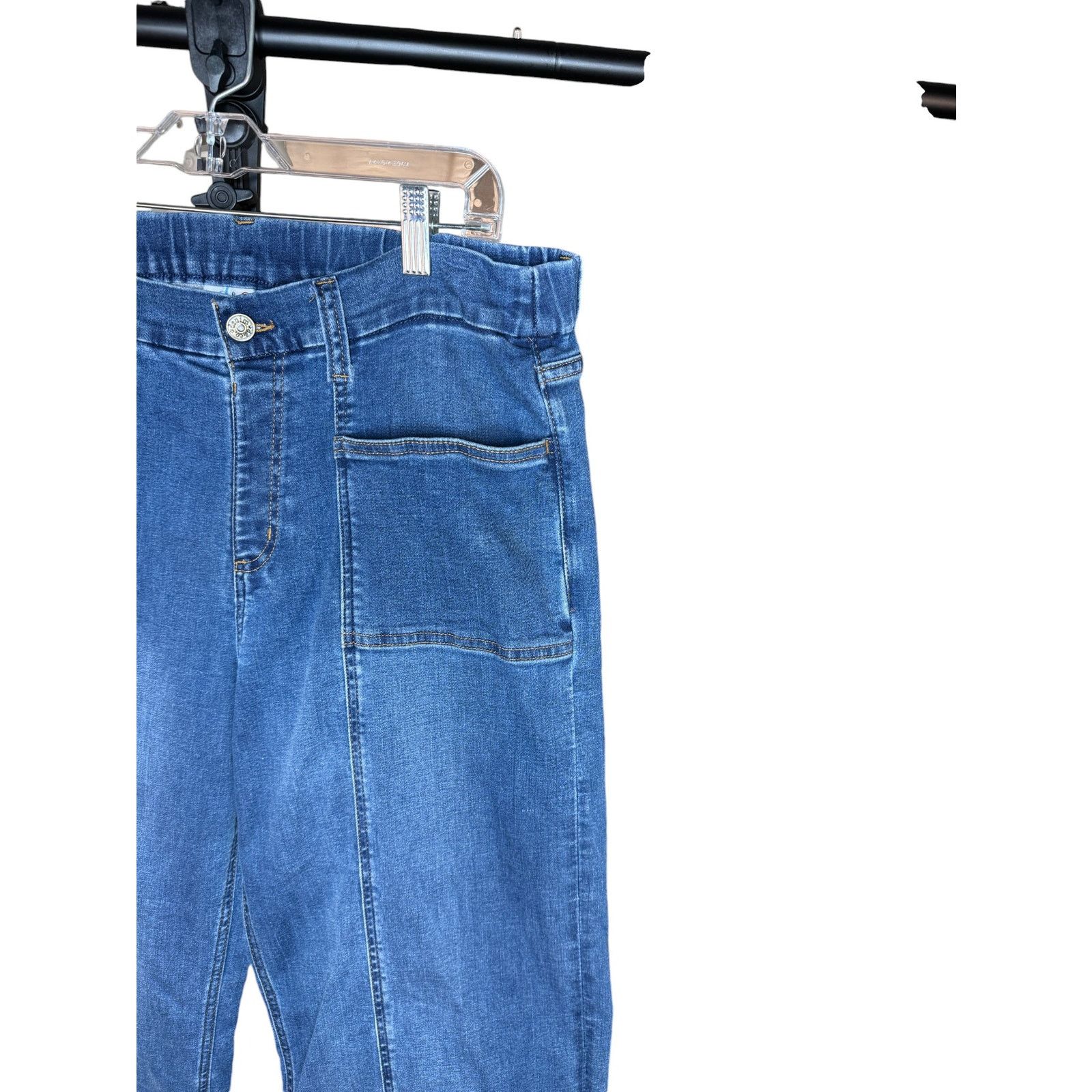 Denim & Co. Denim & Co. Stretch Wide Leg Jeans with Seam Detail 14 Reg. Size 36" / US 14 / IT 50 - 7 Thumbnail