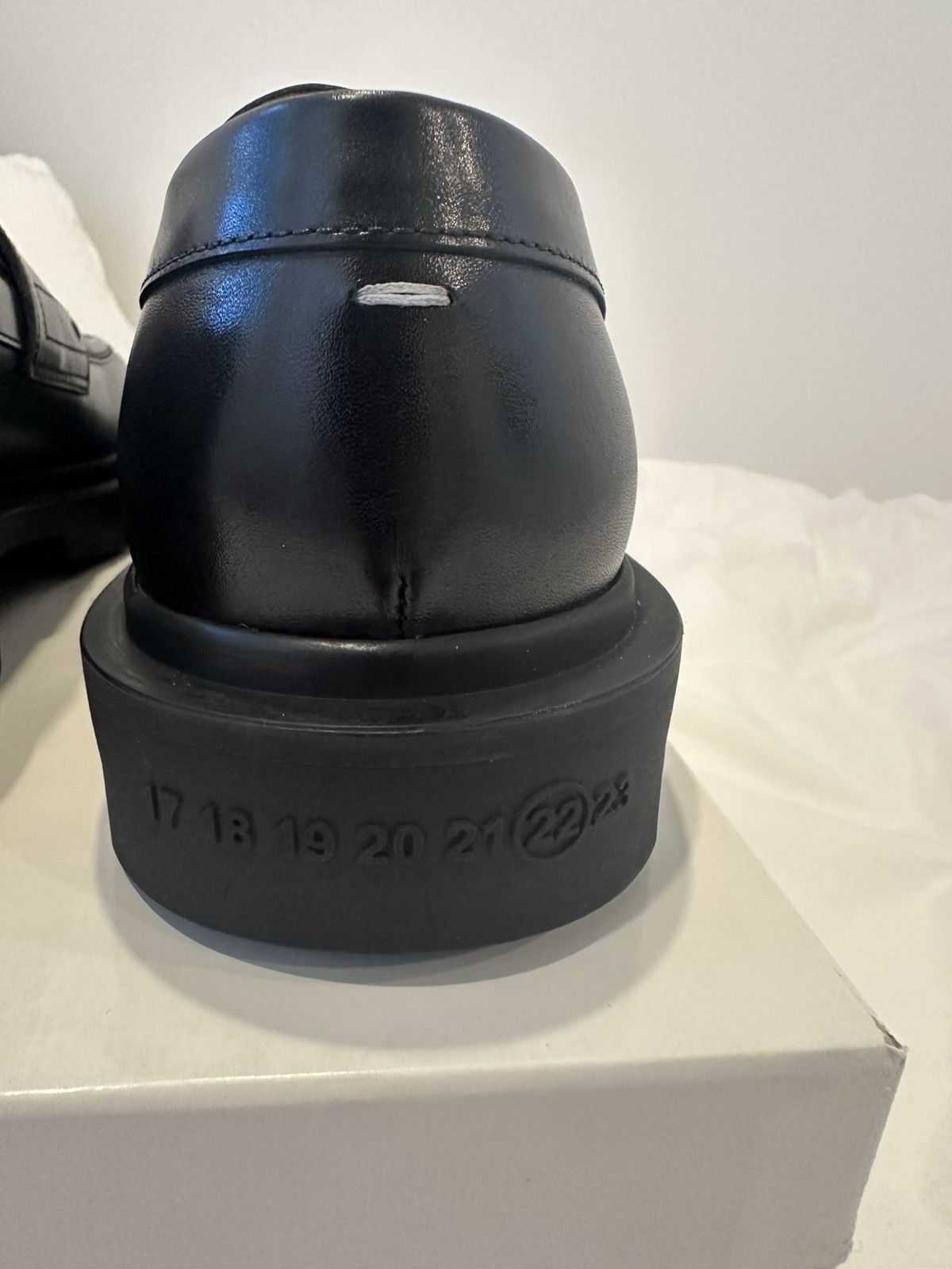 Maison Margiela Maison Margiela Black Leather Loafers Size US 8 / EU 41 - 3 Thumbnail