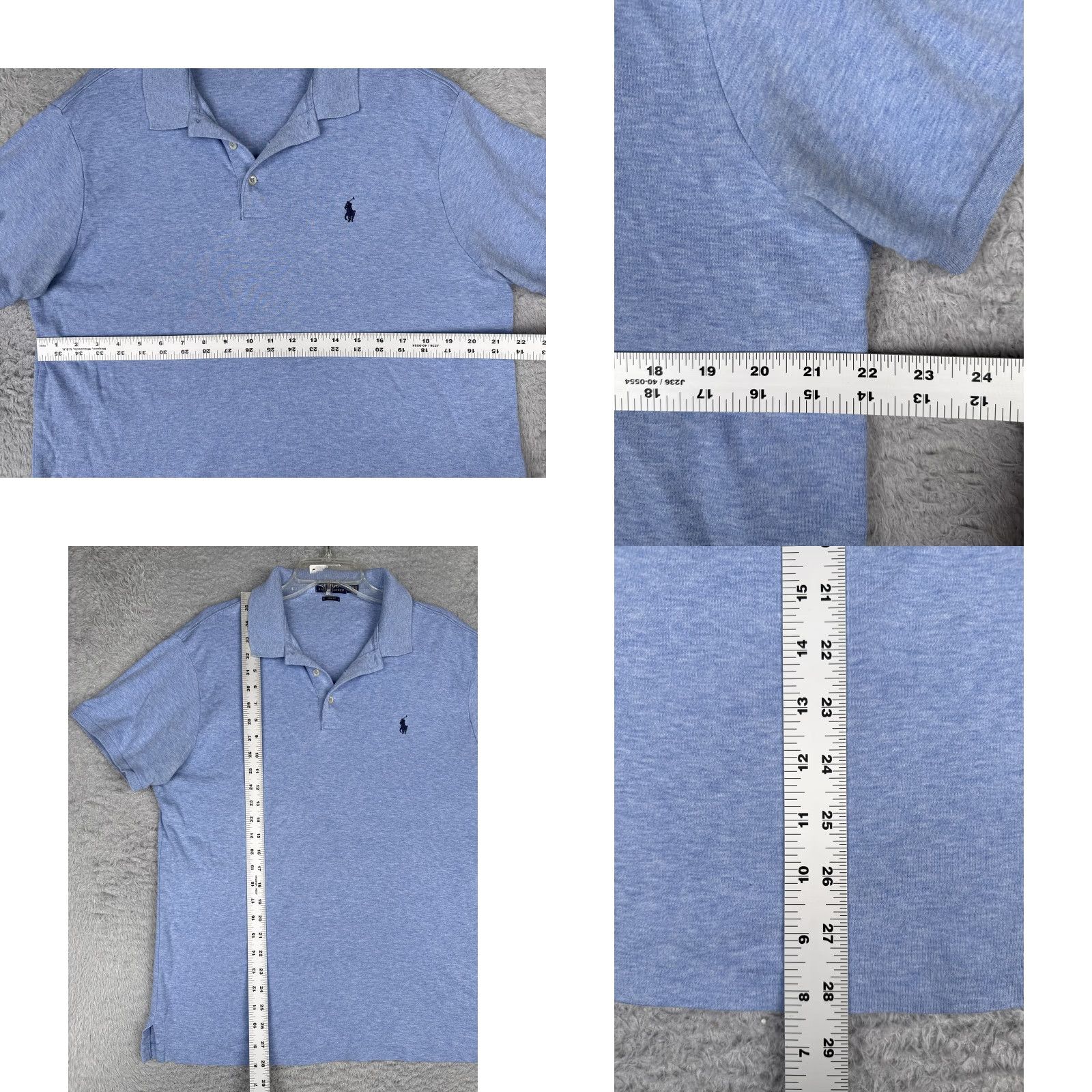 Polo Ralph Lauren Polo Ralph Lauren Polo Shirt Mens XL Blue Slim Fit Cotton Embroidered Logo Size US XL / EU 56 / 4 - 8 Thumbnail