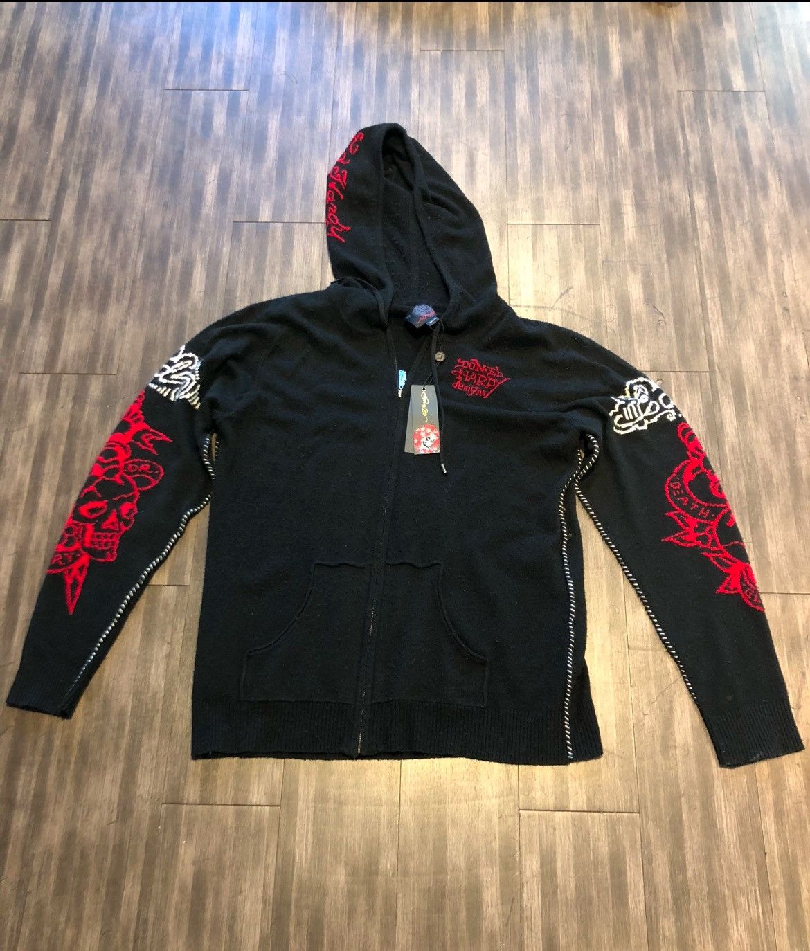 Ed Hardy Ed Hardy Vintage Hooded Sweater zip up Size US XL / EU 56 / 4 - 1 Thumbnail