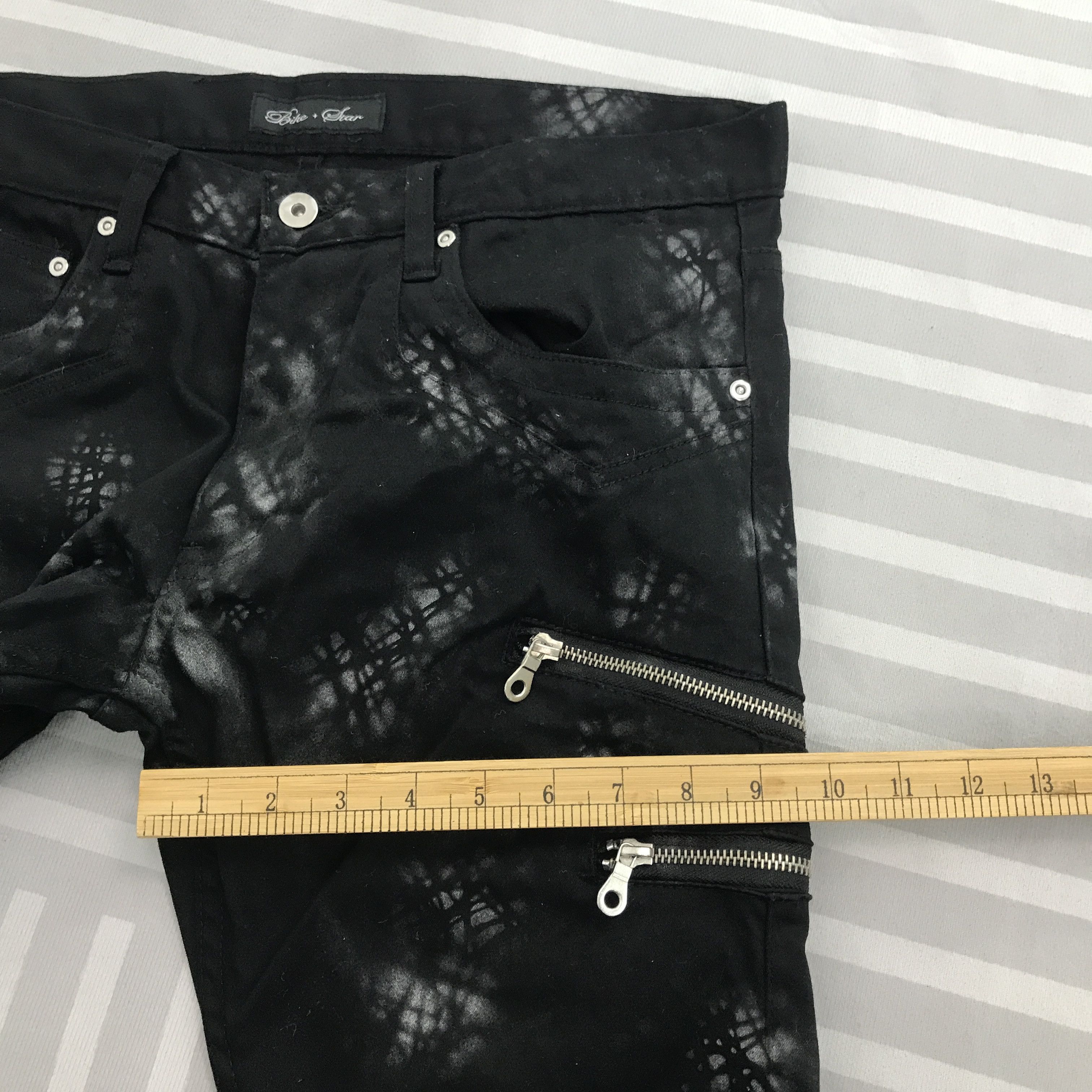 Japanese Brand Vintage Flare Japan style Bike Star Bootcut Black pants Size US 32 / EU 48 - 9 Thumbnail