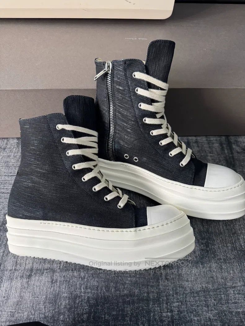 Rick Owens Rick Owens Wax-faced thick-bottomed double-layer double-li Size US 10 / EU 43 - 3 Thumbnail