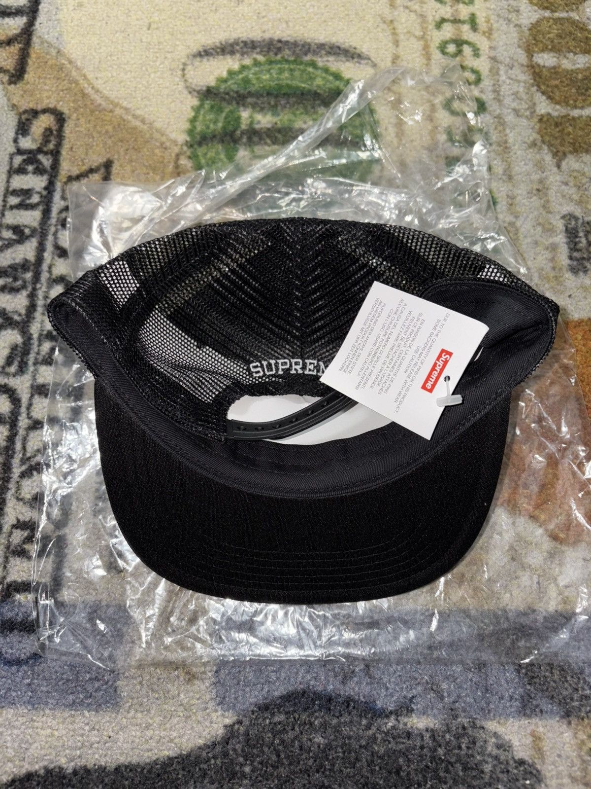 Supreme Supreme Pins Mesh Back 5-Panel Black Size ONE SIZE - 3 Thumbnail