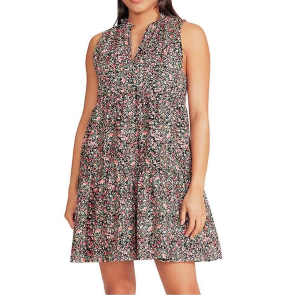 Designer BB Dakota l NWT Sleeveless Tiered Black Floral Dress XS Size XS / US 0-2 / IT 36-38 - 1 Thumbnail