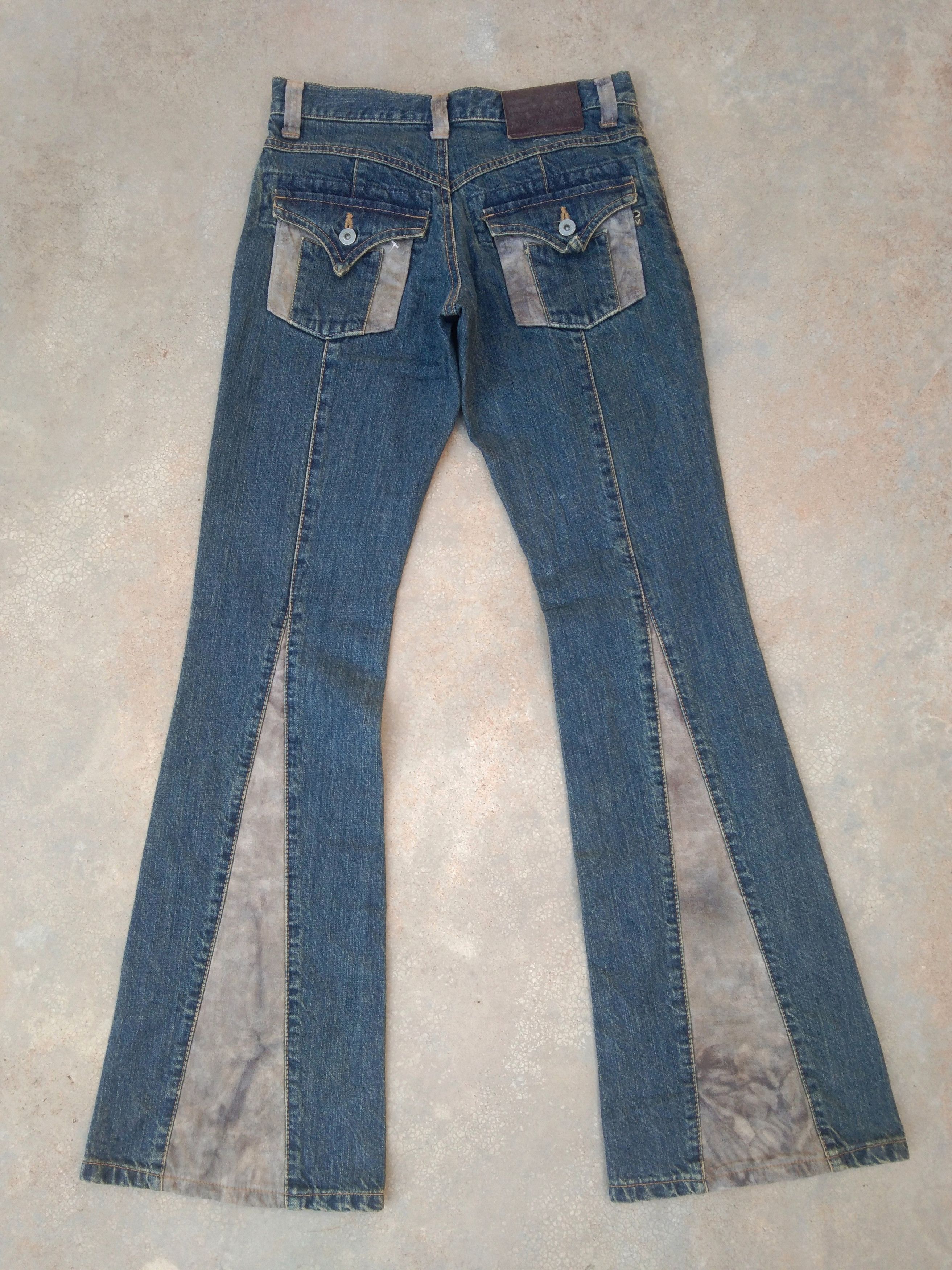 If Six Was Nine × Japanese Brand × Vintage Vintage Boot Cut Morgan Homme Distressed Flared Jeans 28x32 Size US 28 / EU 44 - 2 Thumbnail