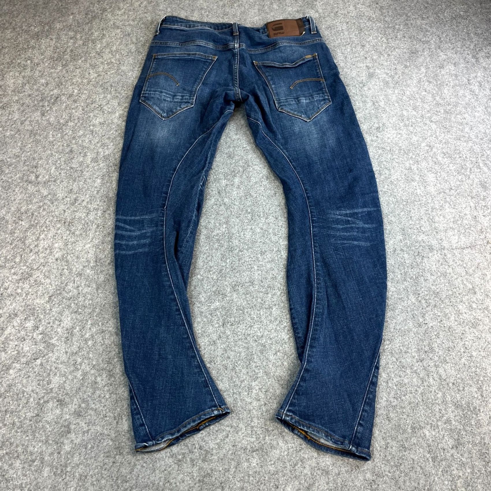G-Star G-Star Arc Jeans Slim Tapered ARC Fit 31 32 Medium Wash Blue Stretch Denim Men Jeans Ordinary 5-Pocket Design Regular} Size US 31 - 2 Thumbnail