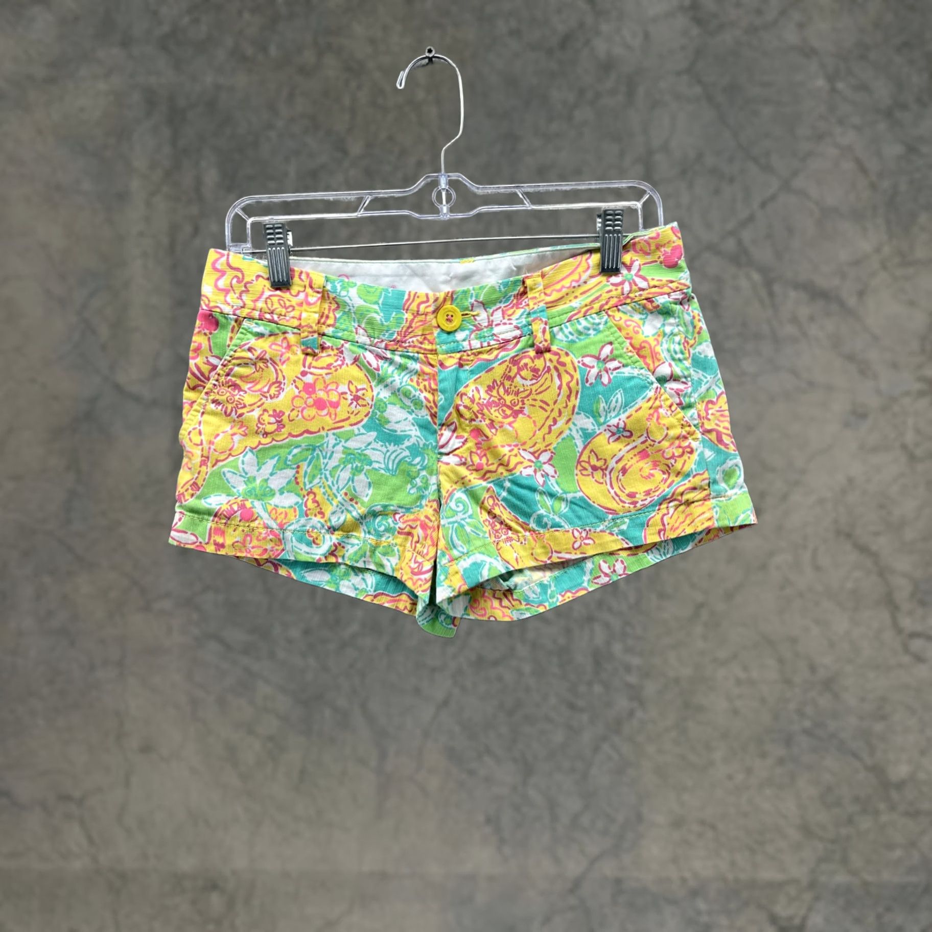 Lilly Pulitzer Lilly Pulitzer Shorts Womens 0 Multicolor Walsh Short Chino Paisley Casual Size 25" / US 0 / IT 36 - 1 Thumbnail