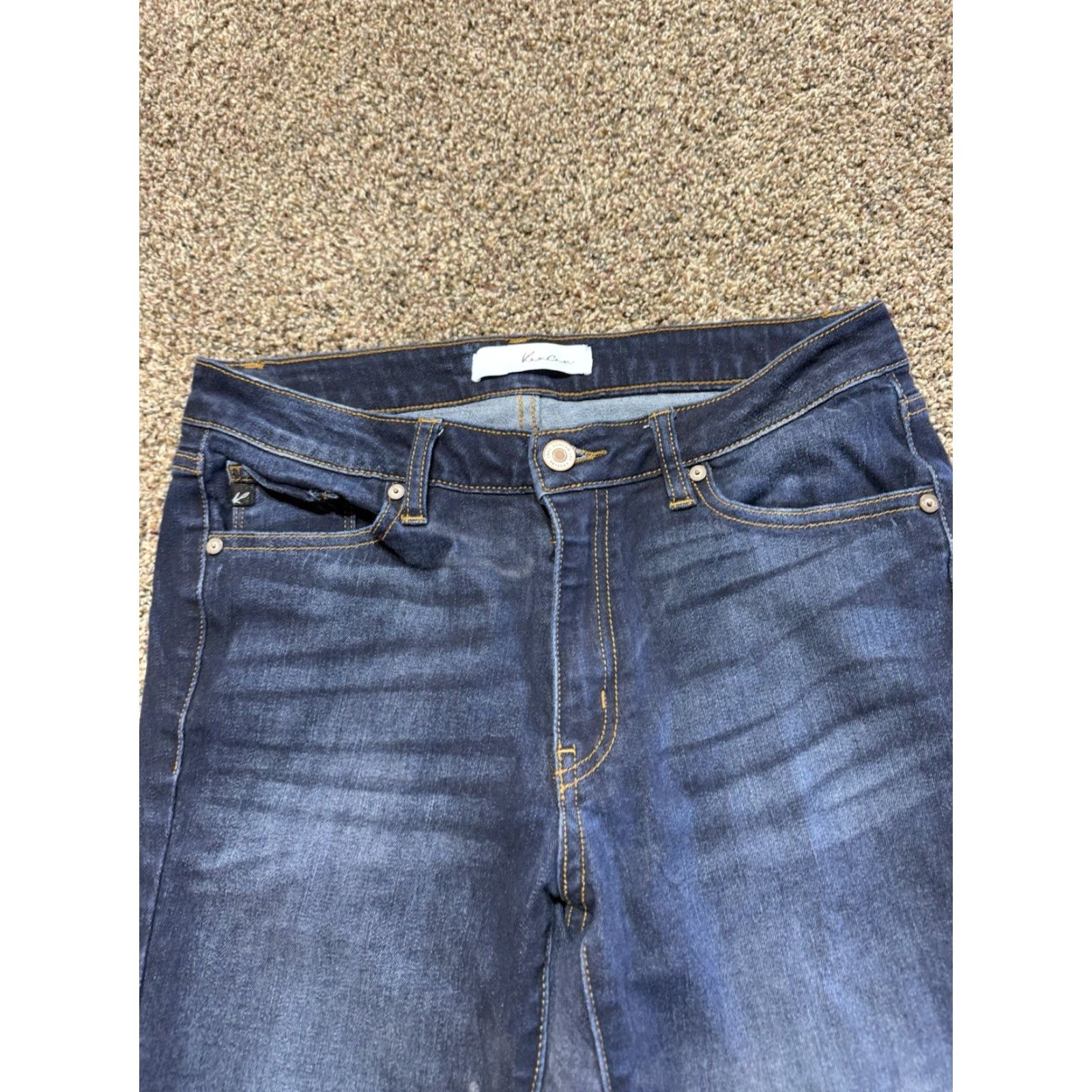 Vintage Kancan Jeans Size 9 Blue Denim 9/28 Skinny Lot Of 2 Women Jeans 5-Pocket Design Regular Size 9 Blue Kangan? Size 30" / US 8 / IT 44 - 3 Thumbnail