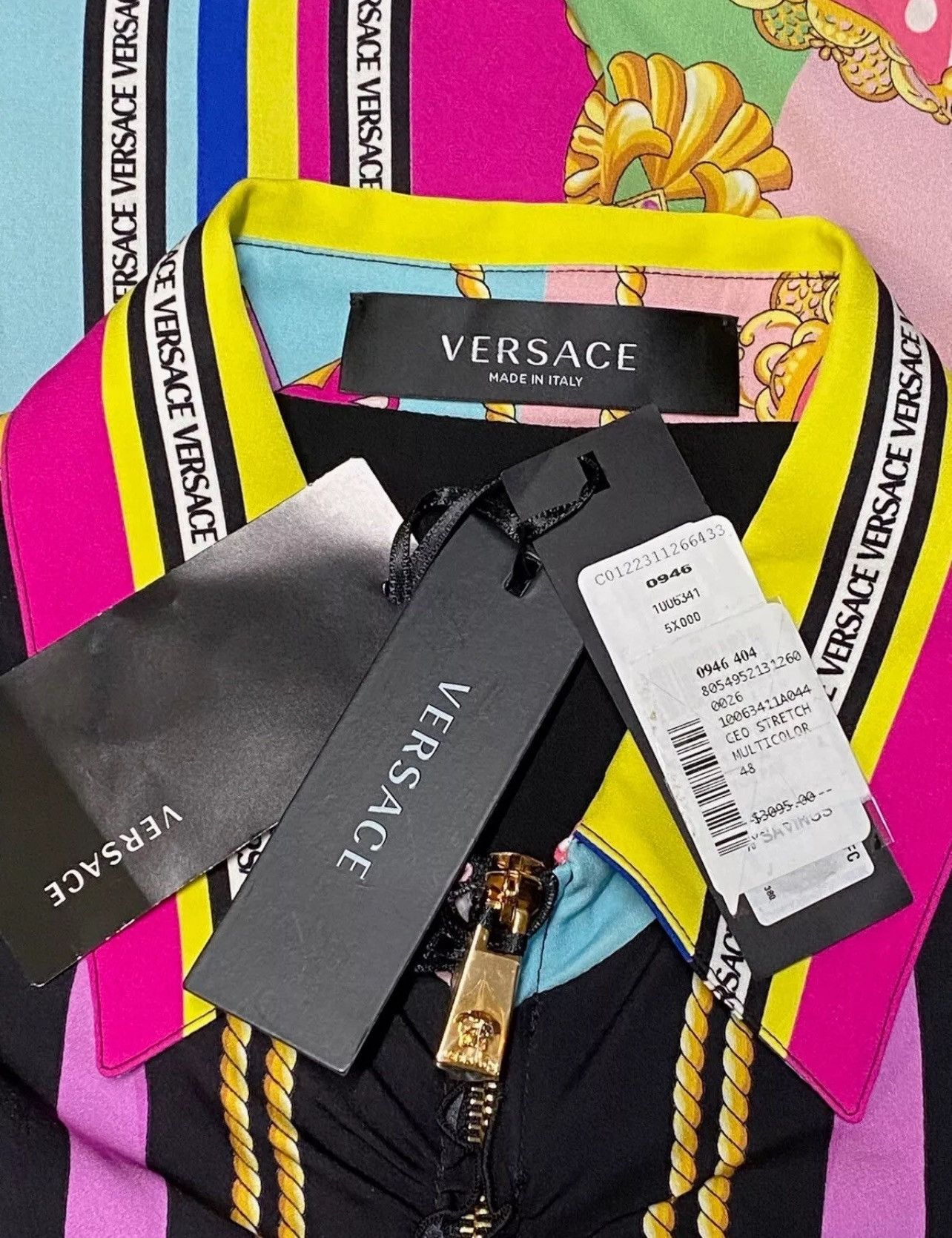 Versace Versace Ventagli Midi Shirt Dress size 48/us size 12 Size XL / US 12-14 / IT 48-50 - 15 Thumbnail