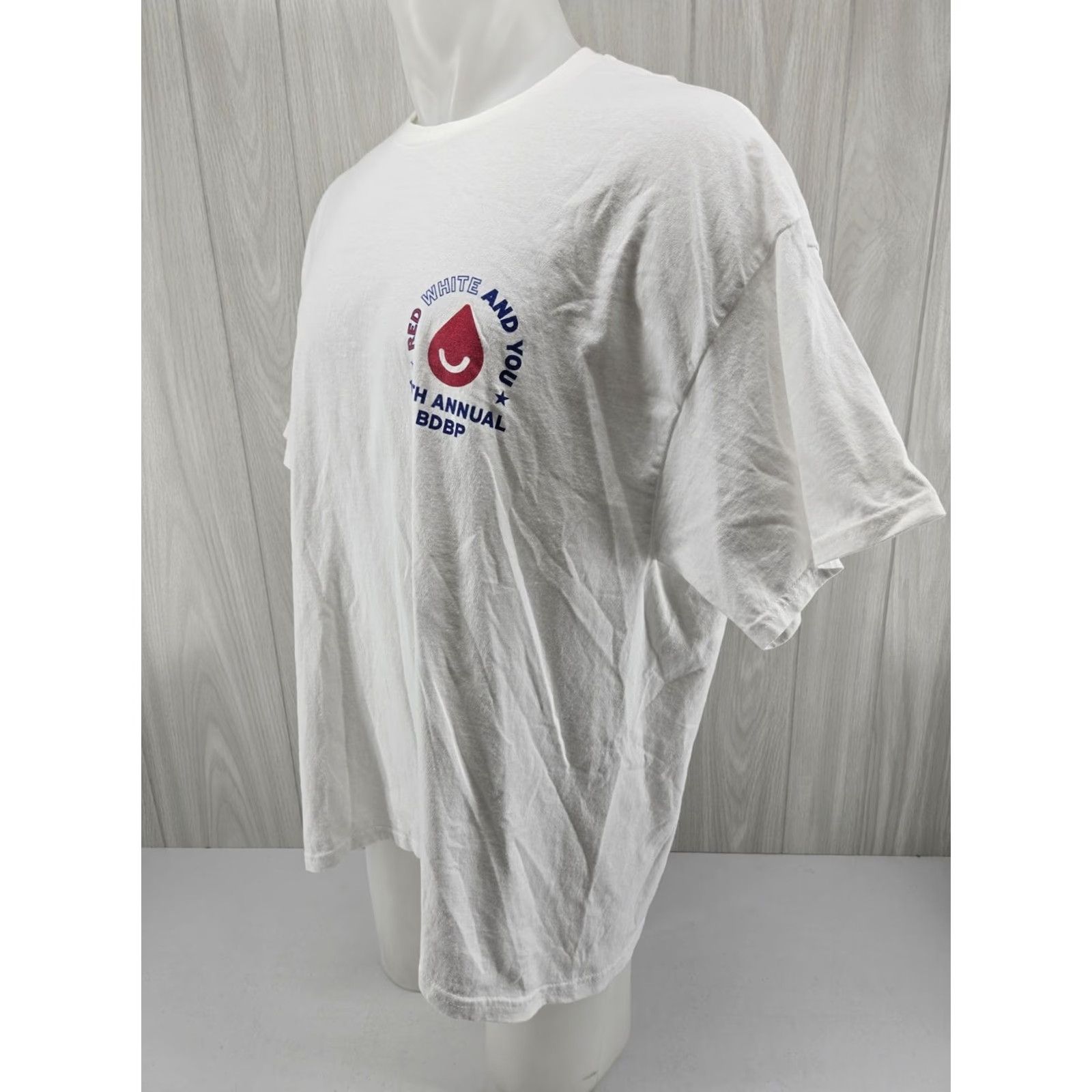 Gildan Lifesouth Blood Donor Uncle Sam Wants You Graphic T Shirt 2XL White Mens Gildan Short Sleeve Crew Neck Graphic Tee Size US XXL / EU 58 / 5 - 4 Thumbnail