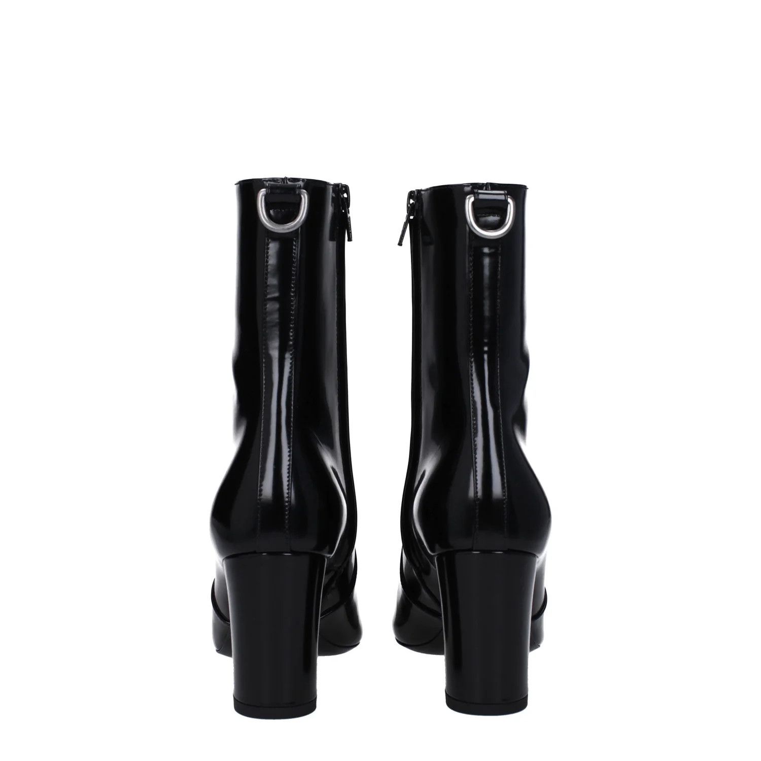 Saint Laurent Paris ob1o1e1124 Leather Ankle Boots in Black Size US 6.5 / IT 36.5 - 5 Thumbnail