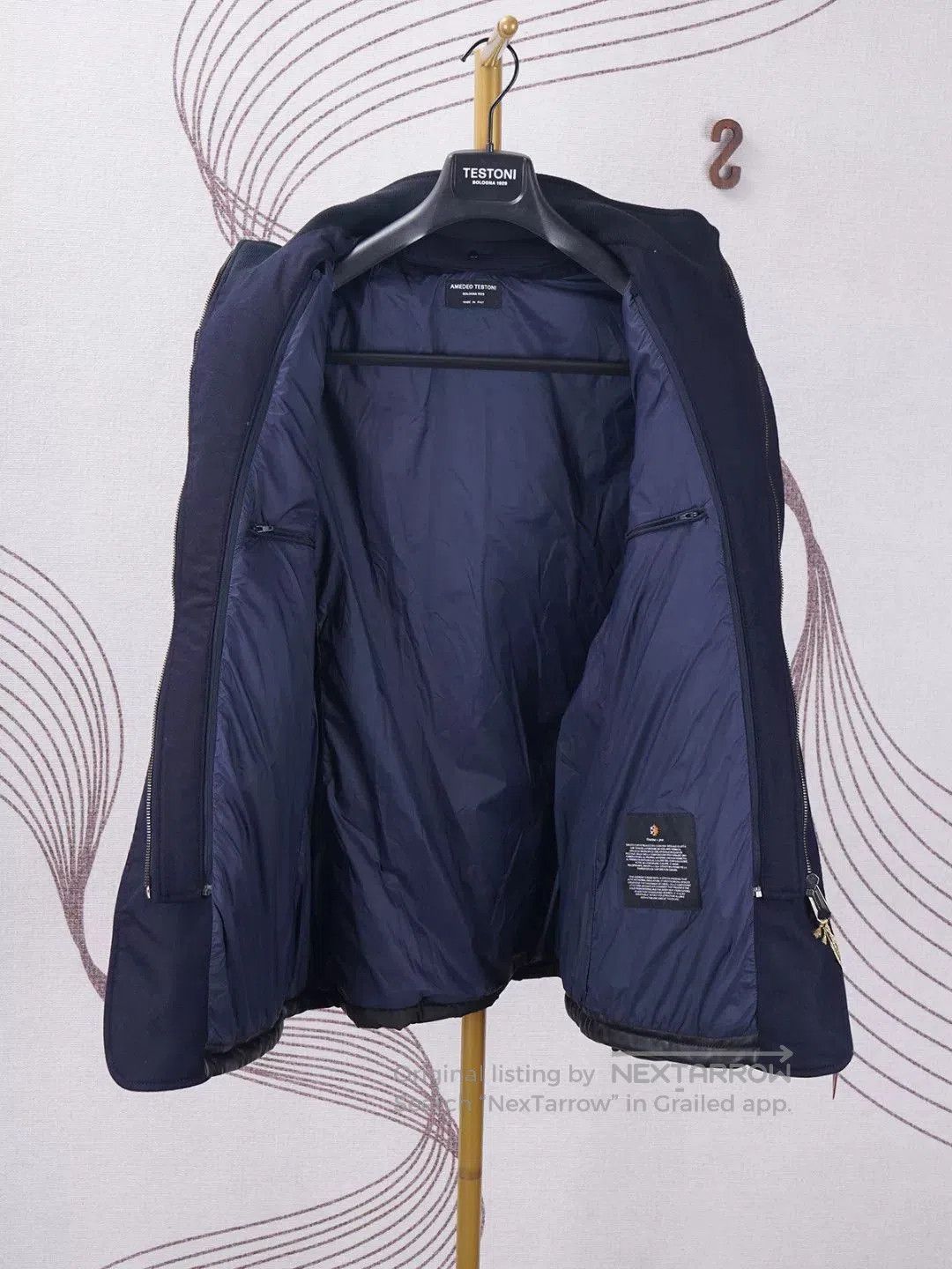 Testoni Black Leather Jacket by a·testoni. Size US L / EU 52-54 / 3 - 4 Thumbnail