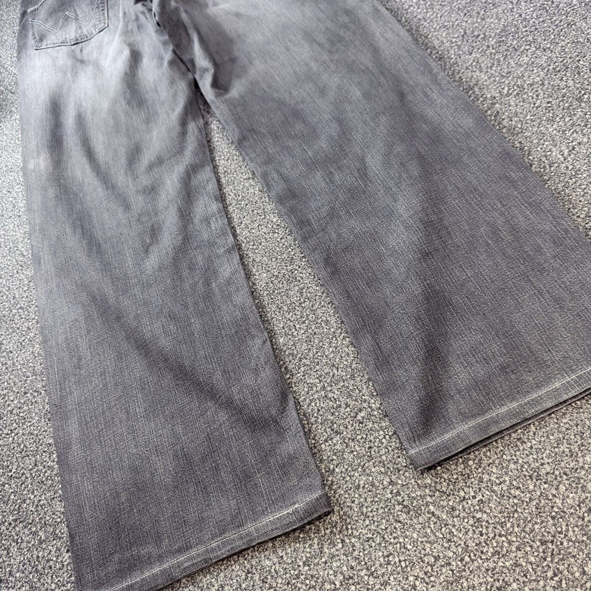 Denim & Co. Vintage Archives Faded Black Jeans Wrangler Wideleg Denim Size US 31 - 11 Thumbnail