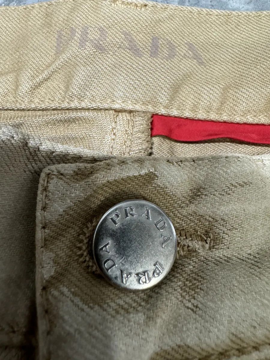 Prada SS2007 Prada Creamy Painted Effect Denim Pants Size US 31 - 8 Thumbnail