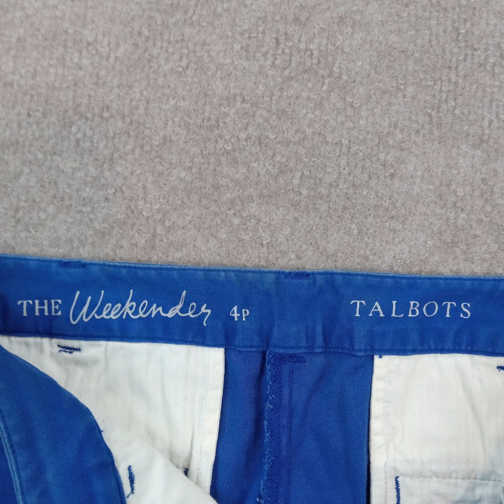 Talbots Talbots Blue Petite Ankle Pants Womens 4 Stretch Cotton Straight Leg High Rise Casual Size 30" / US 8 / IT 44 - 7 Thumbnail