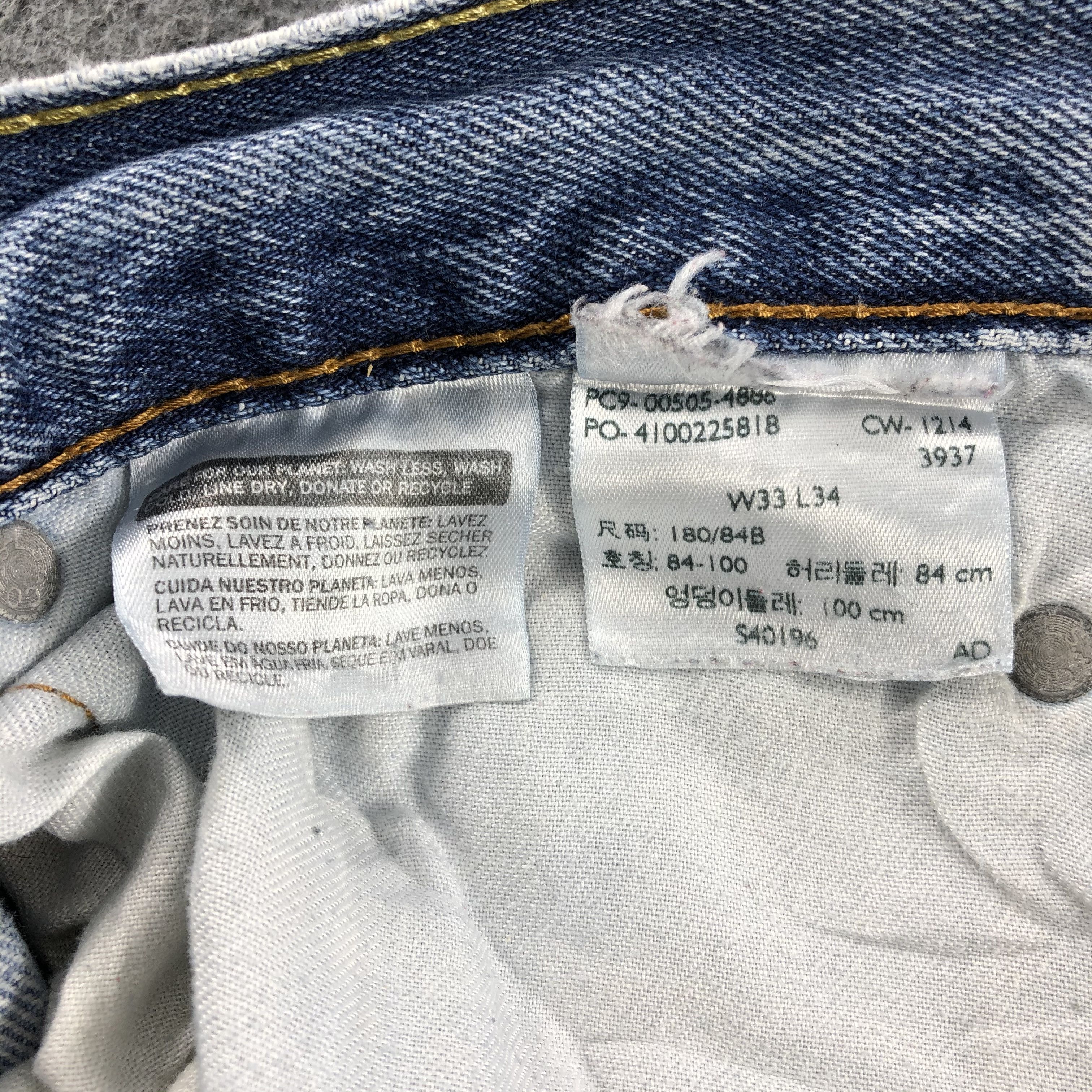 Levi's × Vintage Vintage Distress Levis 505 Jeans-JM1115 Size US 34 / EU 50 - 10 Thumbnail