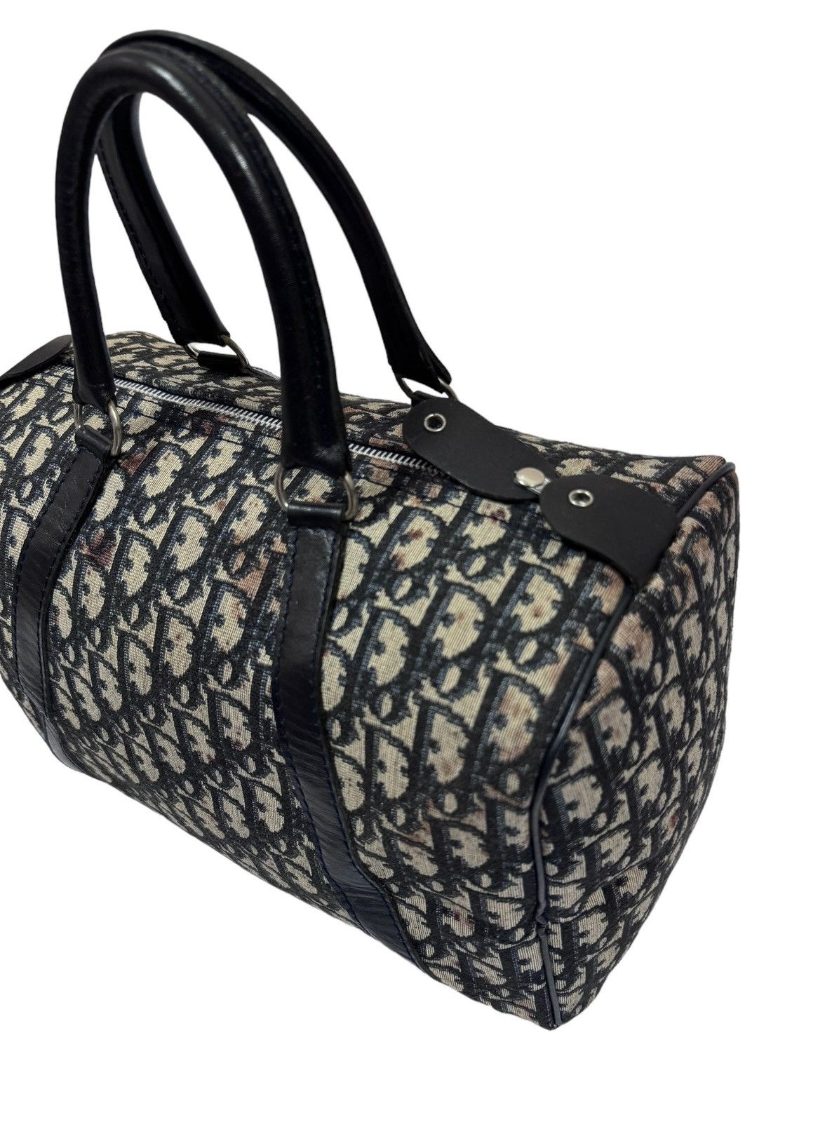 Dior Christian Dior Monogram Blue Oblique Canvas Boston Bag Size ONE SIZE - 17 Thumbnail