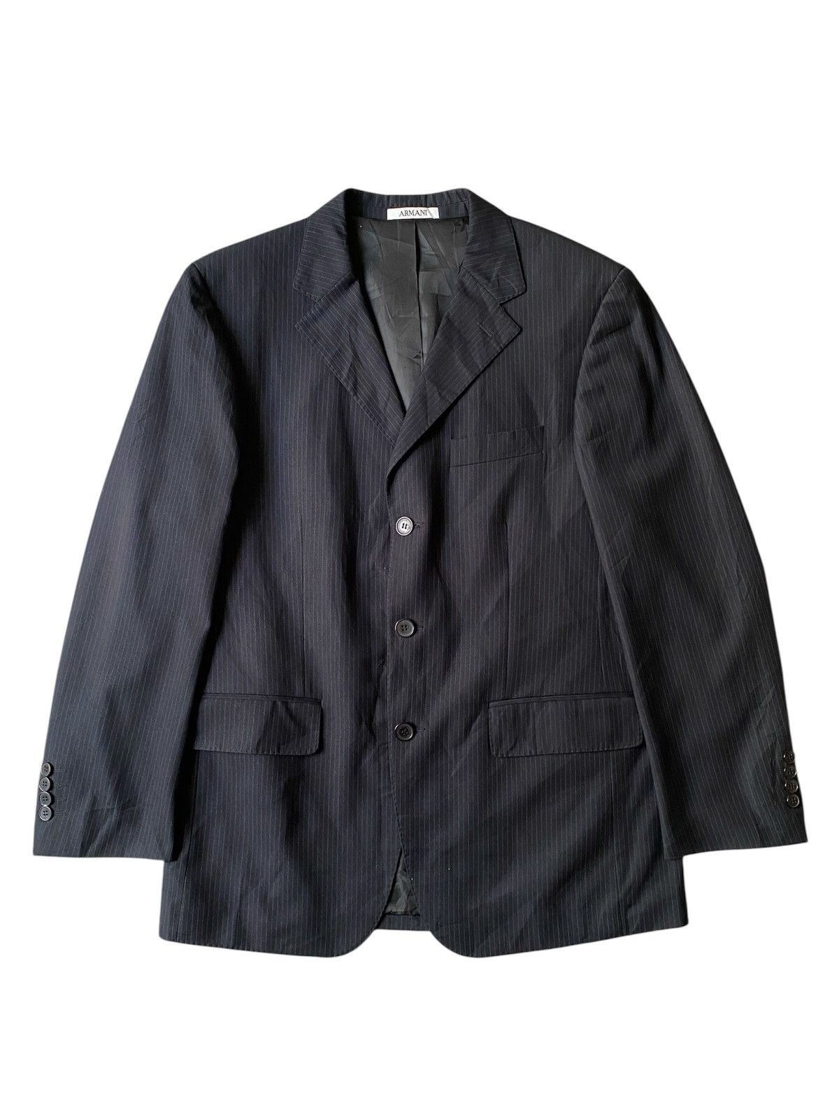 Armani Collezioni Armani Collezioni By Giorgio Armani Pinstripe Blazer Size US M / EU 48-50 / 2 - 1 Thumbnail