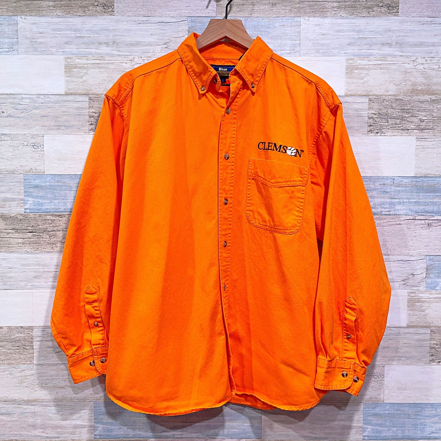 Other Clemson Tigers Twill Button Down Shirt Orange VTG Mens L Size US L / EU 52-54 / 3 - 1 Thumbnail