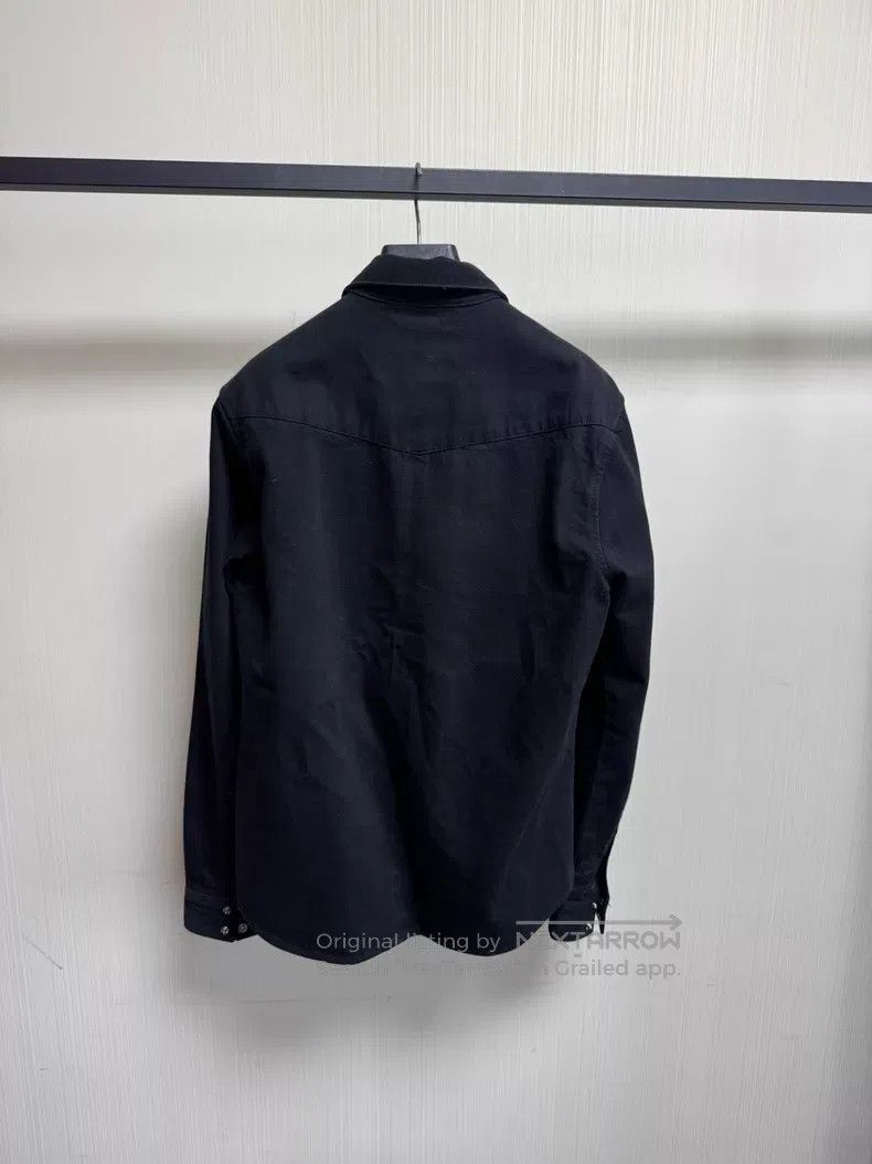 Chrome Hearts Chrome Hearts Denim shirt with cross patchwork leather det Size US M / EU 48-50 / 2 - 2 Thumbnail