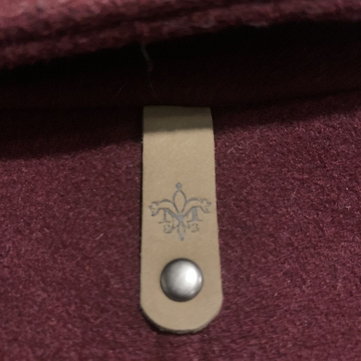 Mackage Mackage Pea Coat Wool Womans Size XS Burgundy Leather Accent Size XS / US 0-2 / IT 36-38 - 7 Thumbnail