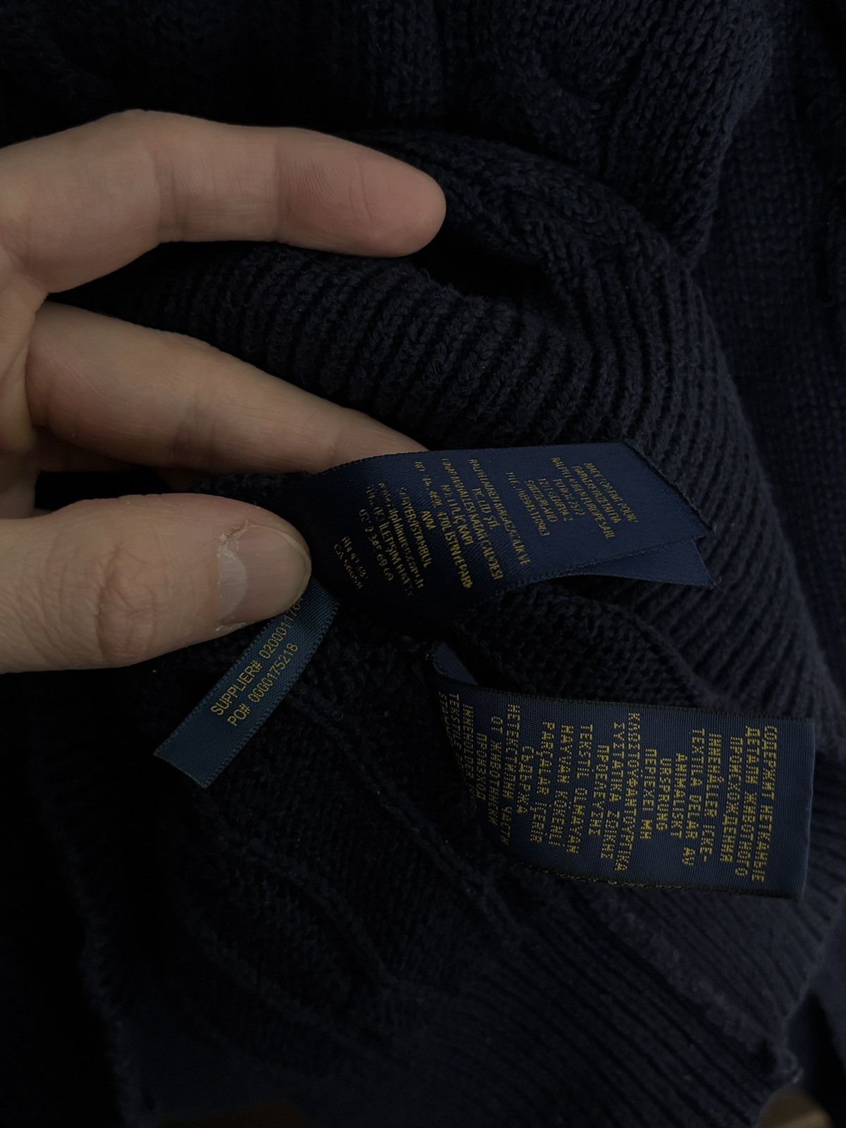 Polo Ralph Lauren Polo Ralph Lauren Half Zip Cable Knit Vintage Sweater Size US L / EU 52-54 / 3 - 8 Thumbnail