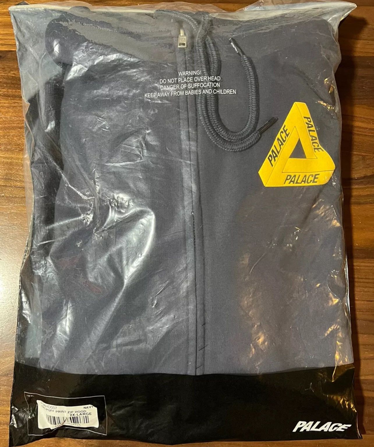 Palace Palace Tri-Puff Print Zip Hoodie Navy Hooded Sweatshirt XXL Size US XXL / EU 58 / 5 - 5 Thumbnail