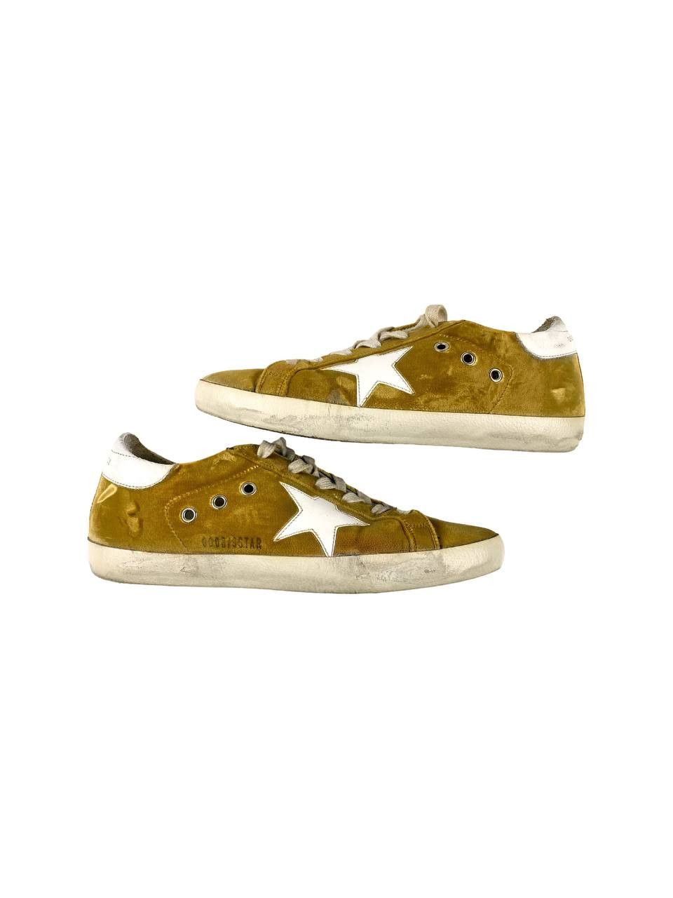 Golden Goose Gold velour sneakers size 39 Italy 🇮🇹