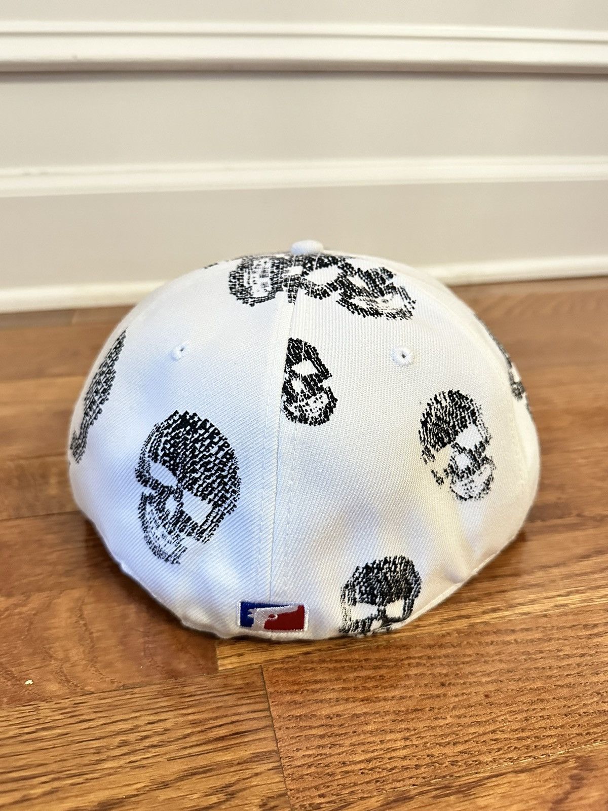 Fuck The Population FTP Skull Fitted Hat White Size 8 Size ONE SIZE - 5 Thumbnail