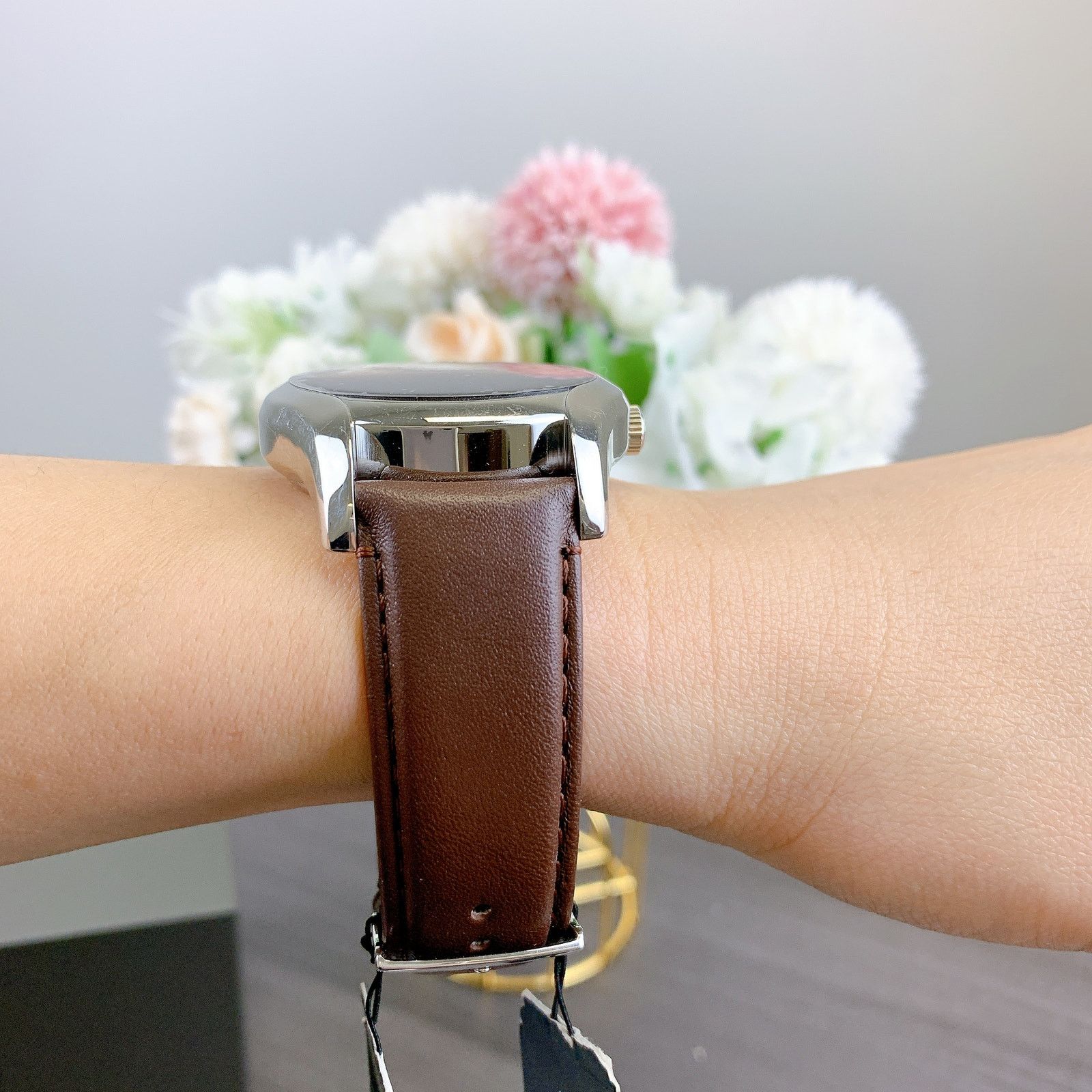 Emporio Armani Emporio Armani AR60017 Automatic Brown Leather Watch Size ONE SIZE - 2 Thumbnail