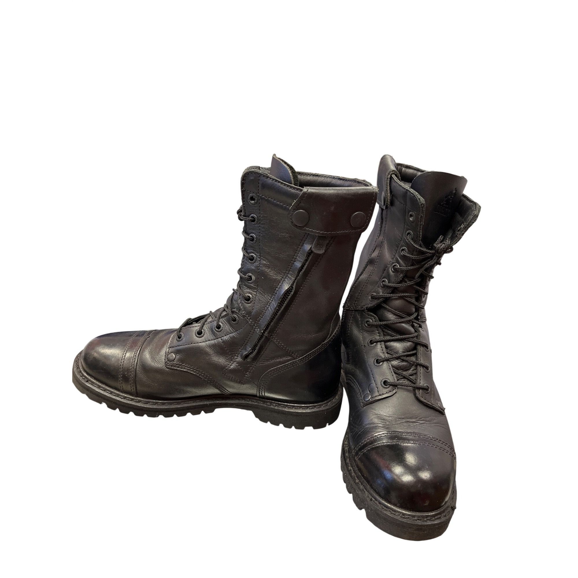 Other Rocky 2090 mens black leather mid calf moto riding para boo Size US 10 / EU 43 - 2 Thumbnail
