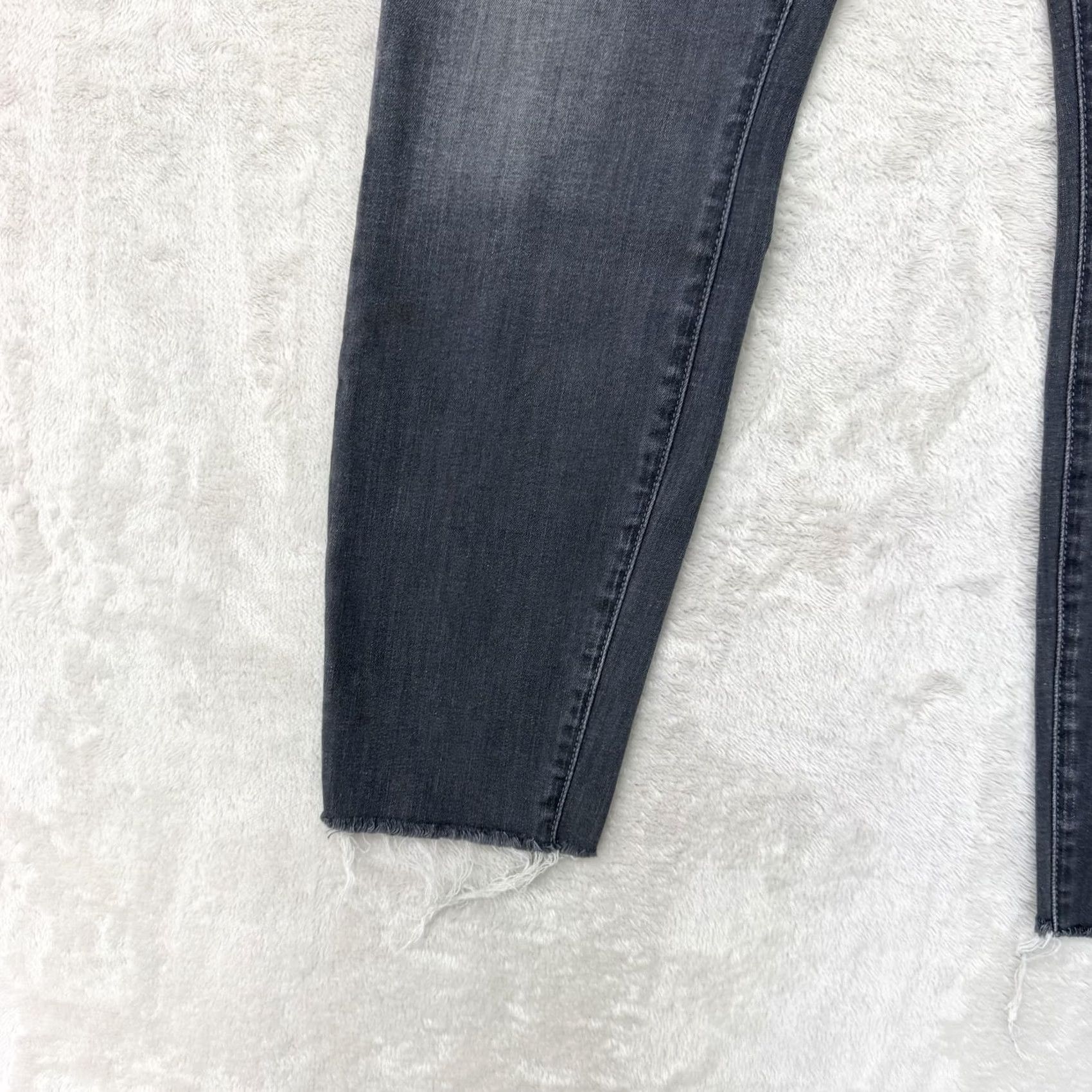 Frank & Eileen Frank & Eileen Sligo Jeans Womens 30 Gray Mid Rise Skinny Stretch Denim Raw Hem Pants Skinny Jeans 5-Pocket Womens Size 30" / US 8 / IT 44 - 6 Thumbnail