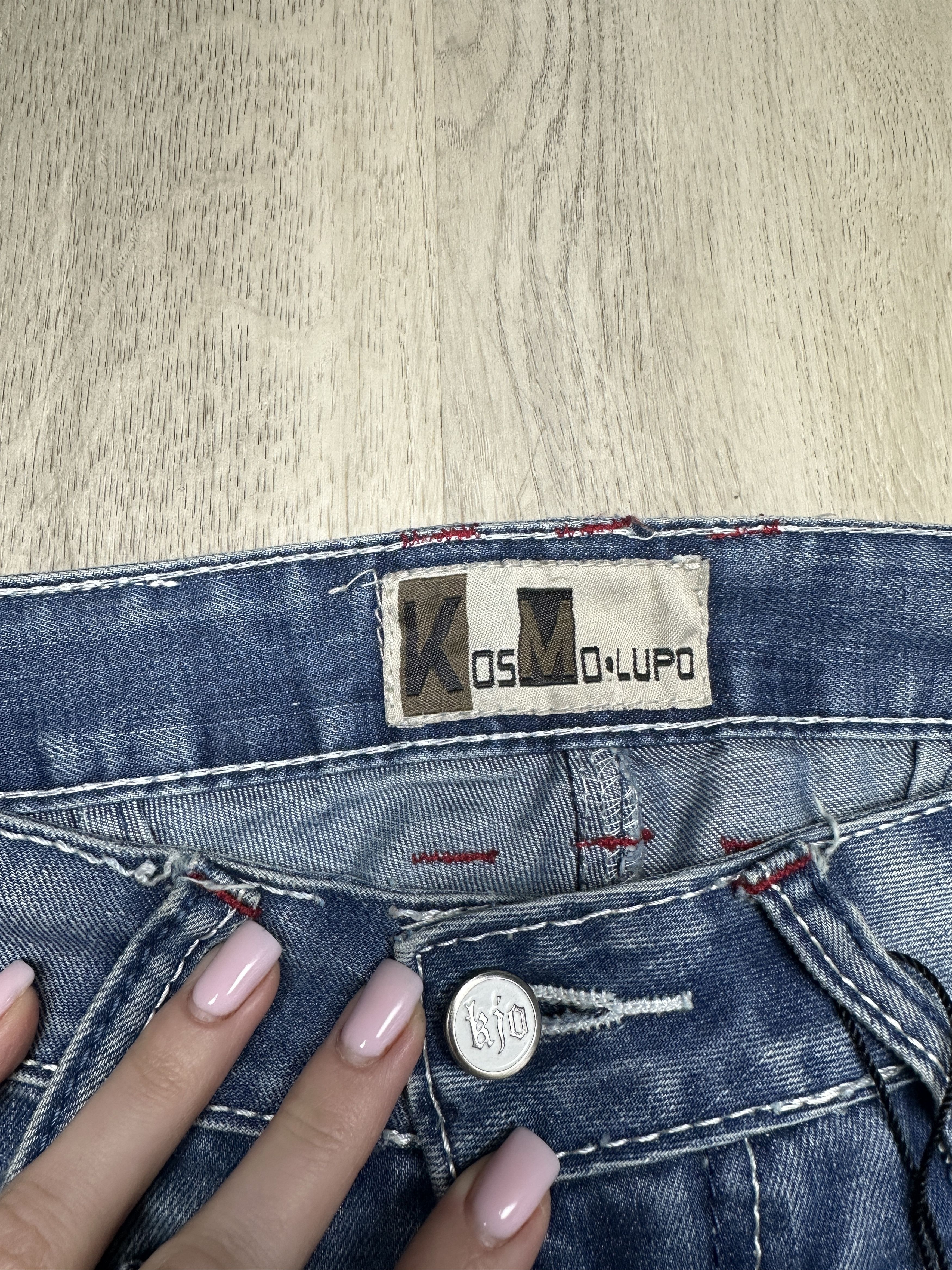 If Six Was Nine K&M Kosmo Lupo Patchwork Denim Pants Jeans Size US 29 - 5 Thumbnail