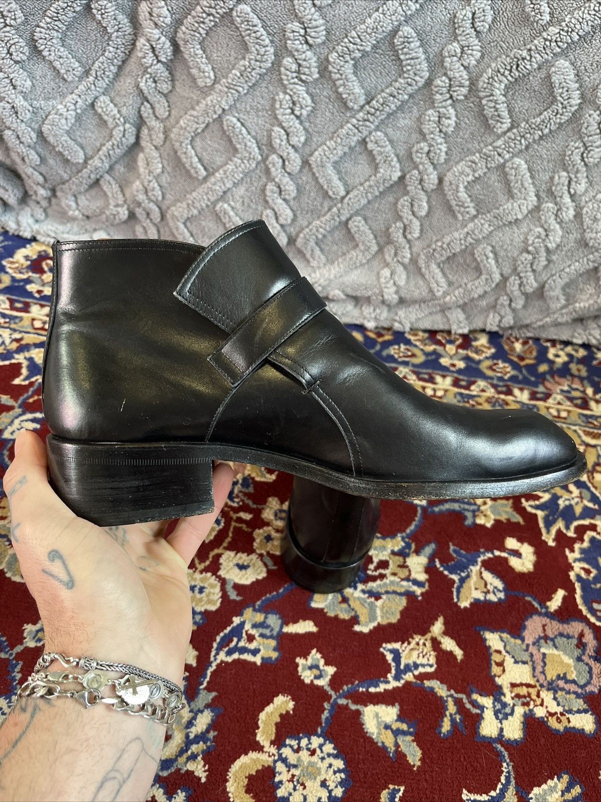Versace Versace Strapped Buckle Shoes Genuine Leather Retail $995 🔥 Size US 8 / EU 41 - 5 Thumbnail