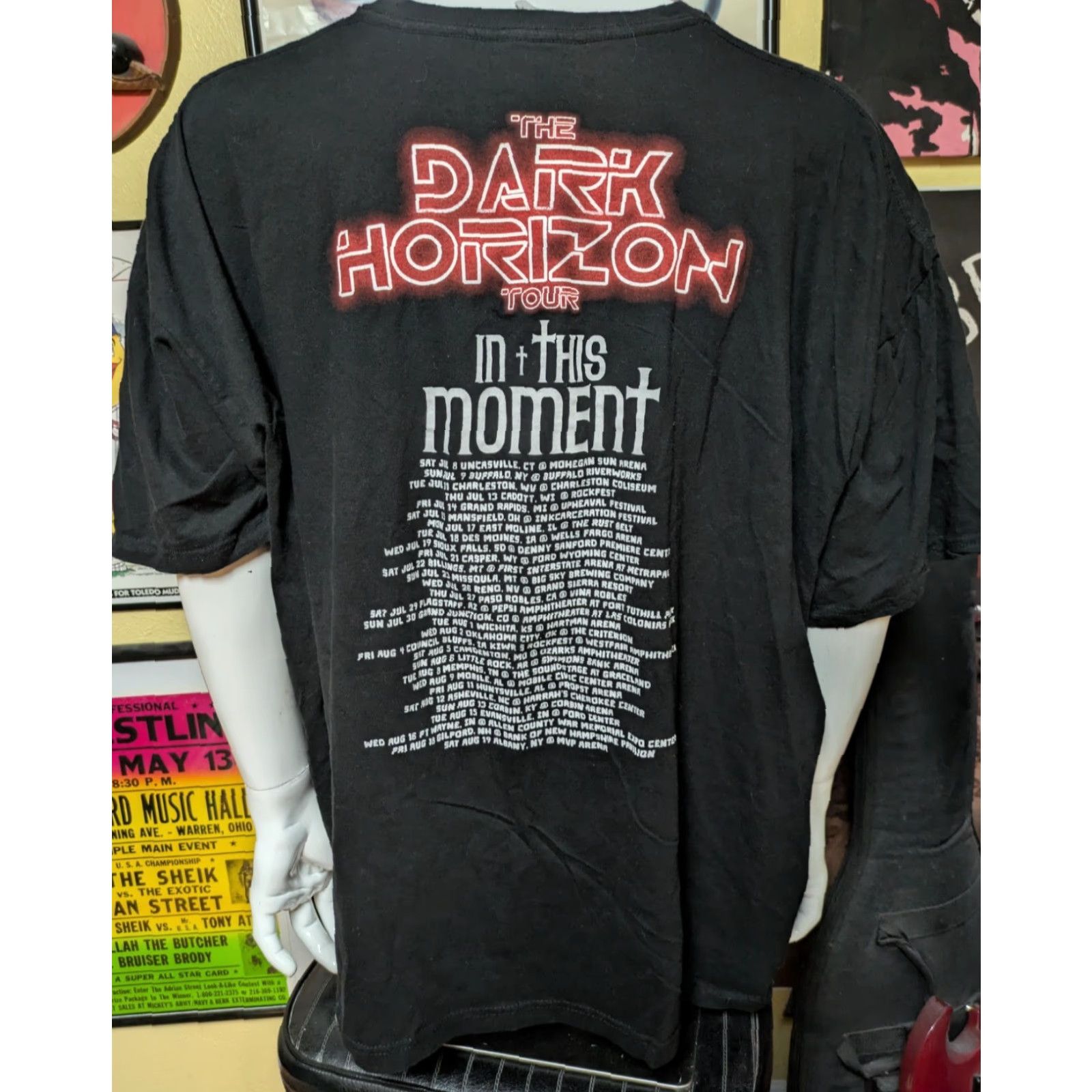 Gildan In This Moment Band Dark Horizon Tour 2023 Concert T Shirt 3XL Black Gildan Mens Cotton Rock Tee Night 00s Size US XXL / EU 58 / 5 - 2 Thumbnail