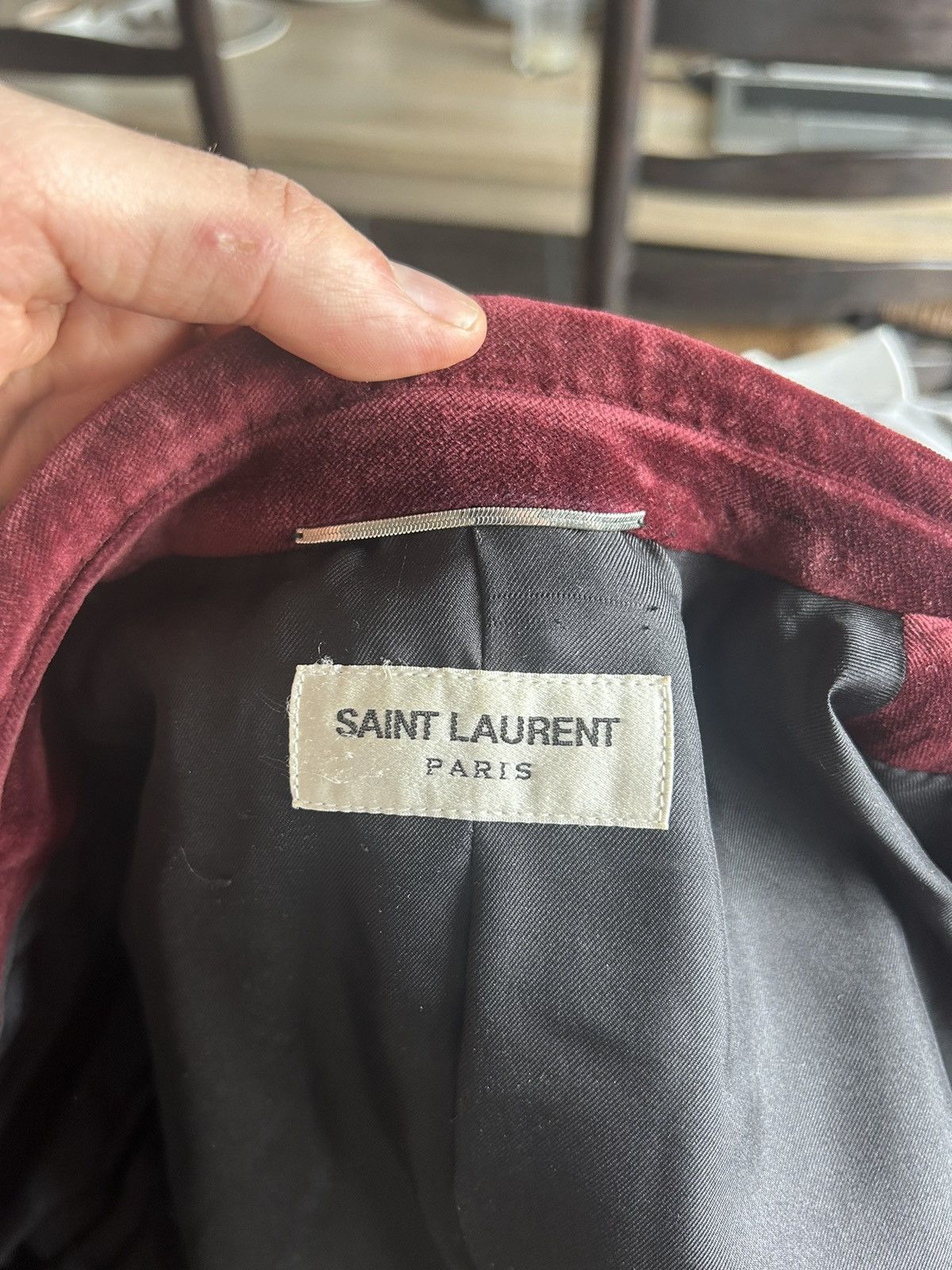 Saint Laurent Paris FW18 Saint Laurent Western Velvet Blazer rrp $4k Size US M / EU 48-50 / 2 - 18 Thumbnail