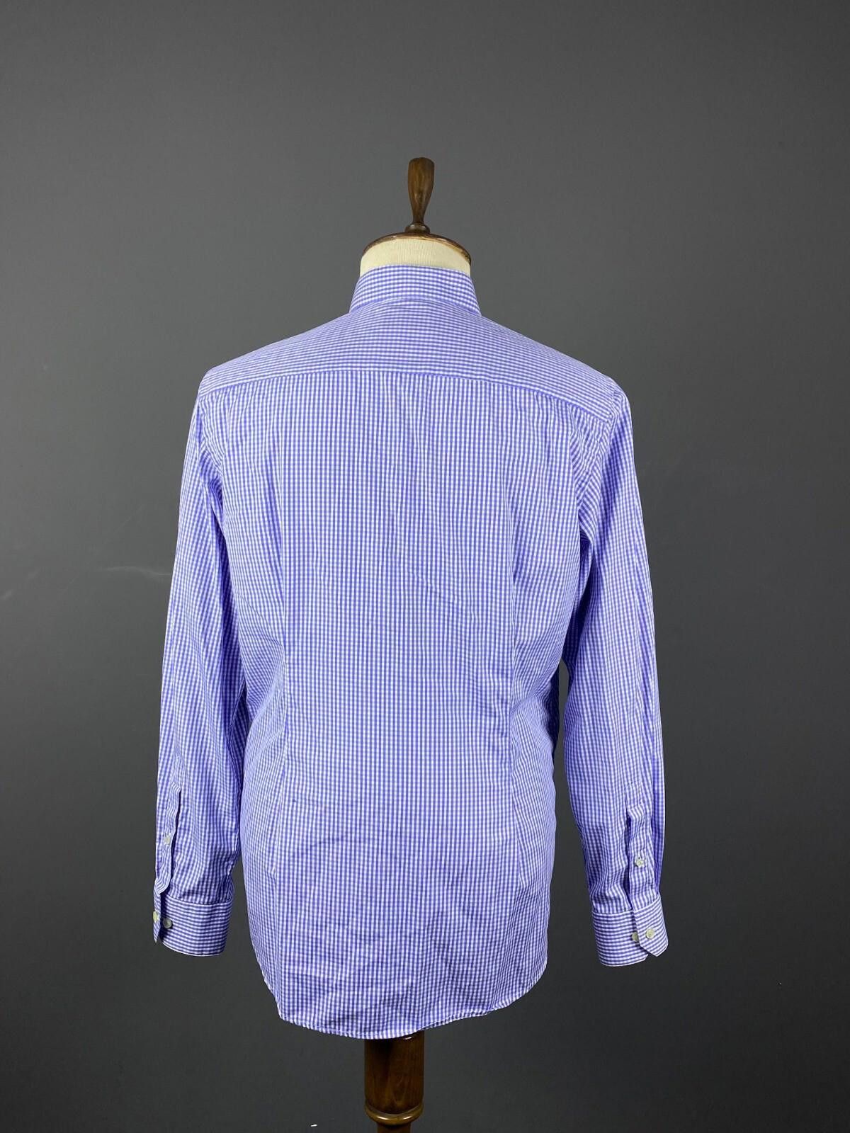 Eton Eton Contemporary Luxury Blue Dress Shirt Size 16 41 L Size US M / EU 48-50 / 2 - 8 Thumbnail